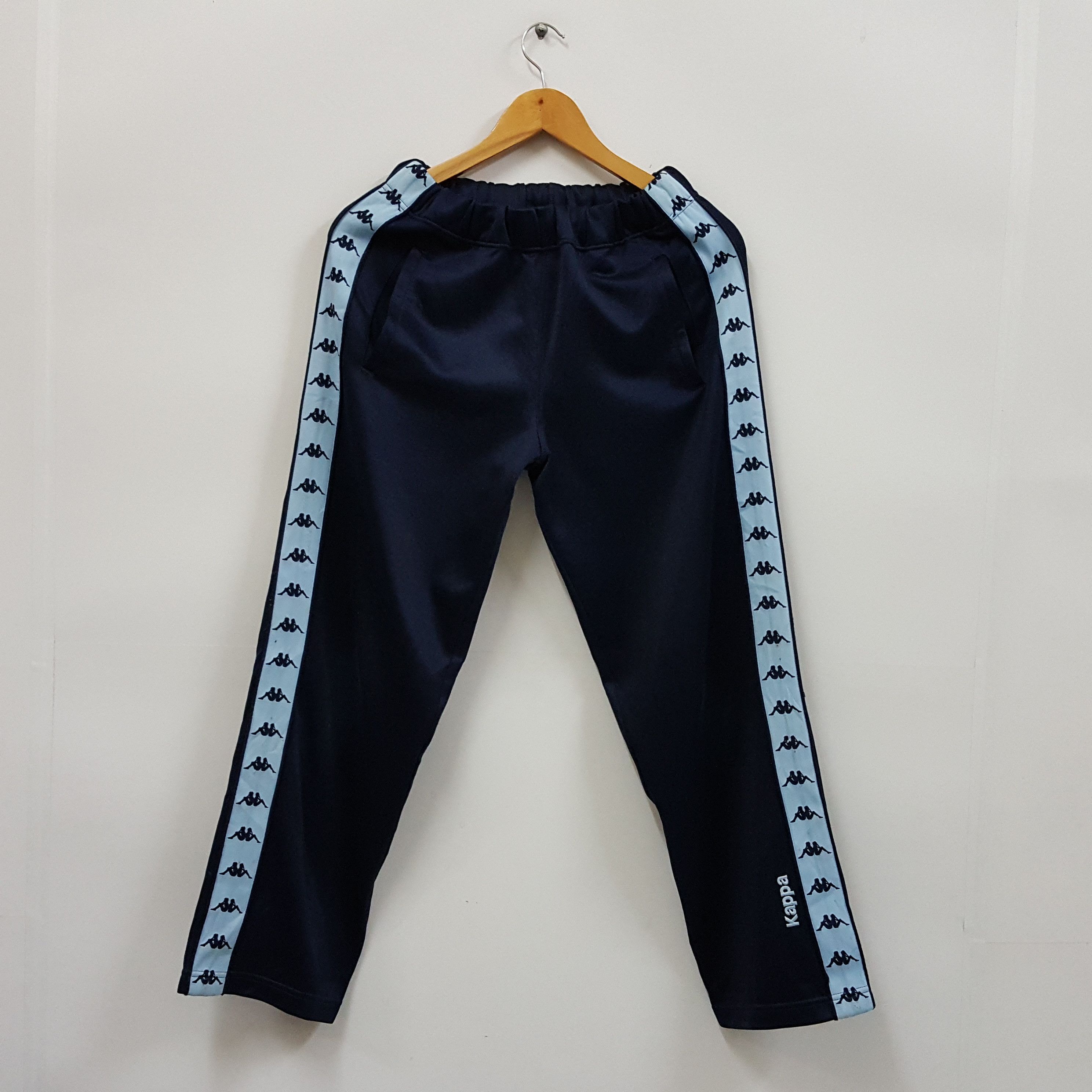 Kappa × Vintage Vintage 90's Kappa stripe design sweatpants made in japan Size US 33 - 1 Thumbnail