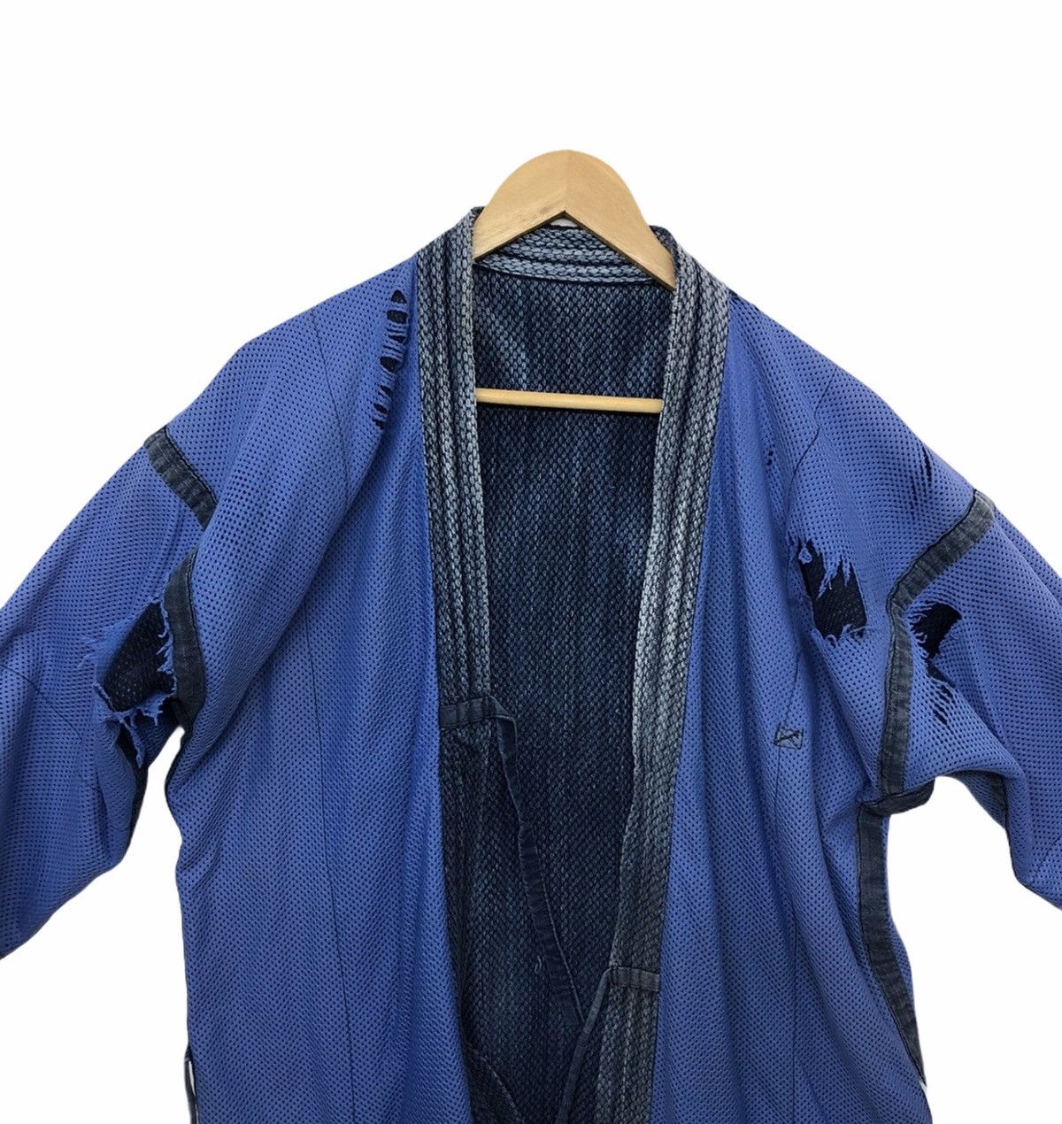 Indigo × Vintage Vintage Distressed Indigo Noragi Kimono Japan Size US M / EU 48-50 / 2 - 8 Thumbnail