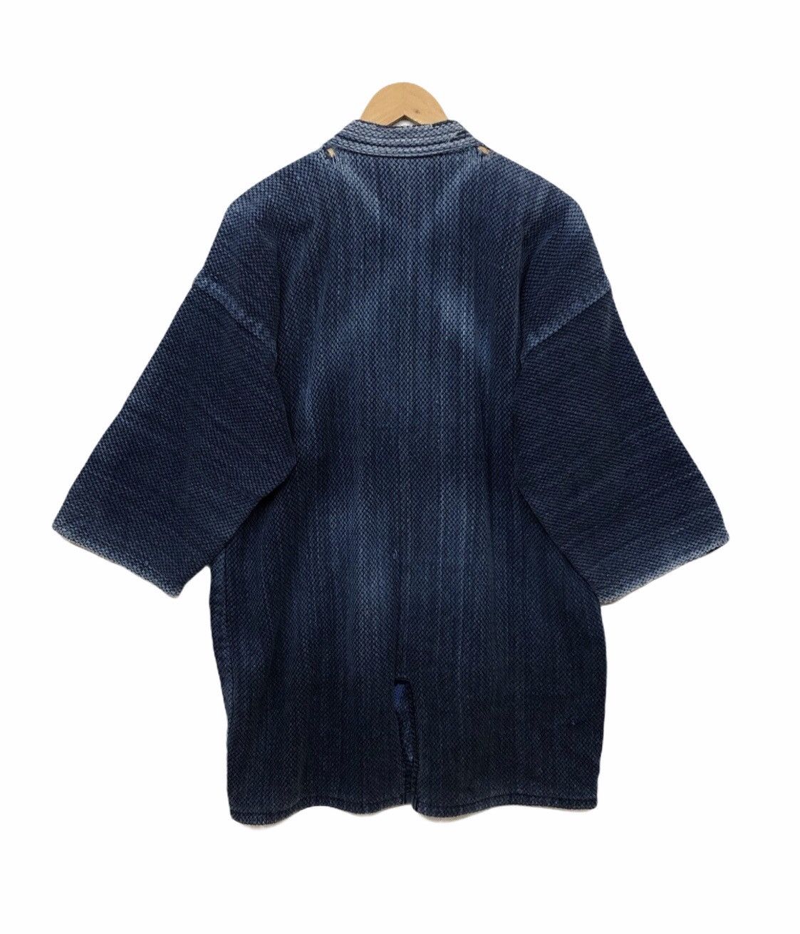 Indigo × Vintage Vintage Distressed Indigo Noragi Kimono Japan Size US M / EU 48-50 / 2 - 2 Thumbnail