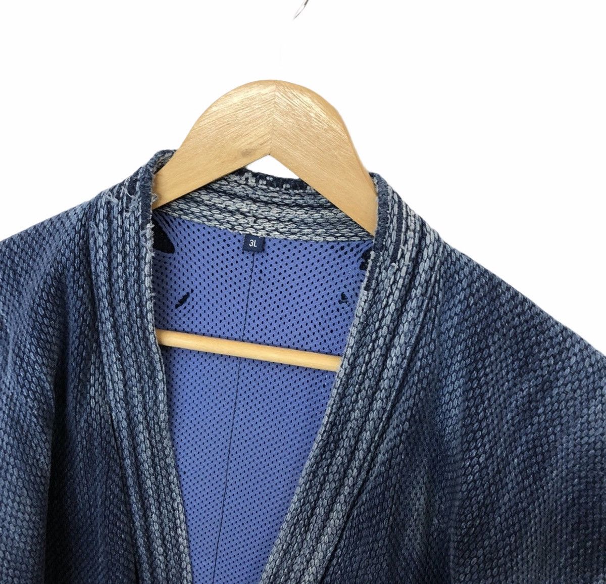 Indigo × Vintage Vintage Distressed Indigo Noragi Kimono Japan Size US M / EU 48-50 / 2 - 6 Thumbnail