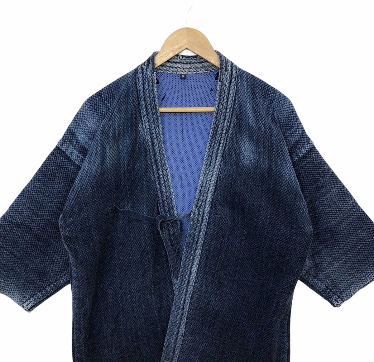 Indigo × Vintage Vintage Distressed Indigo Noragi Kimono Japan Size US M / EU 48-50 / 2 - 3 Thumbnail