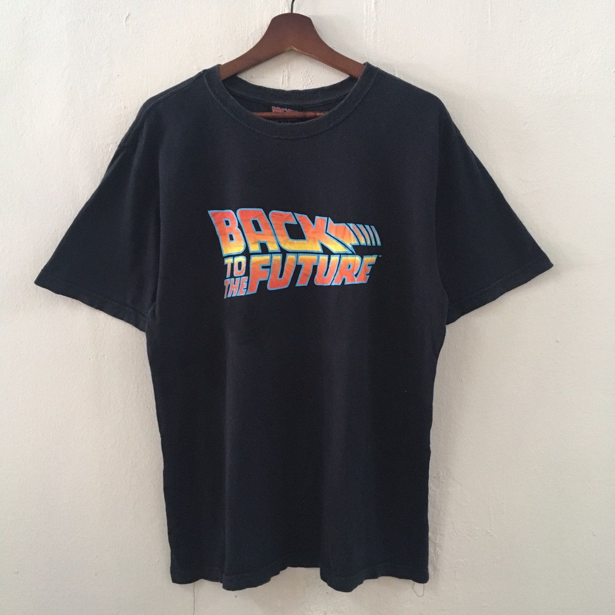 image of Movie x Vintage Back To The Future Vintage Tee in Black, Men's (Size Large)