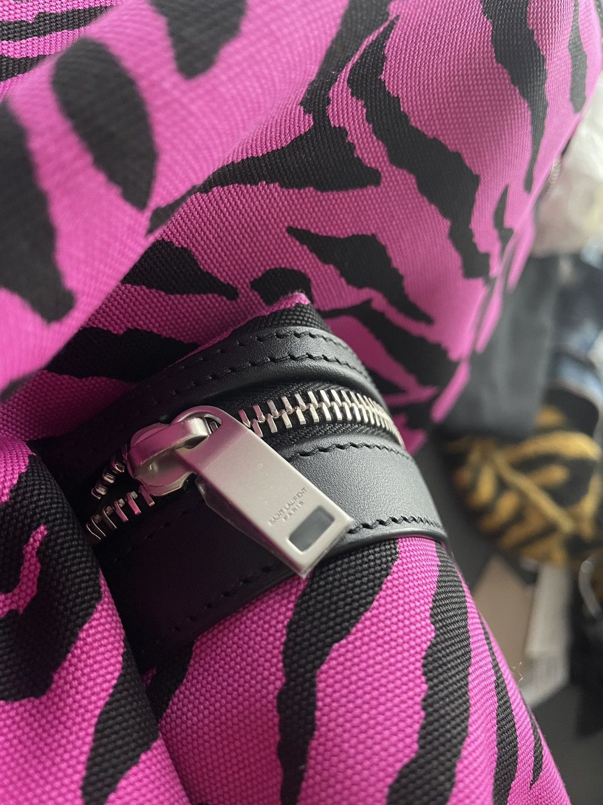 Hedi Slimane × Saint Laurent Paris × Yves Saint Laurent Brand NEW Sold Out Super Runway Iconic Tiger Print Backpack Size ONE SIZE - 10 Thumbnail