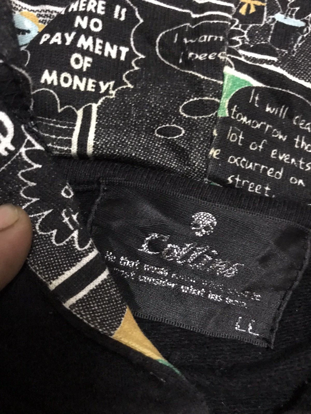 Japanese Brand Collins hoodie zipper Size US L / EU 52-54 / 3 - 3 Thumbnail