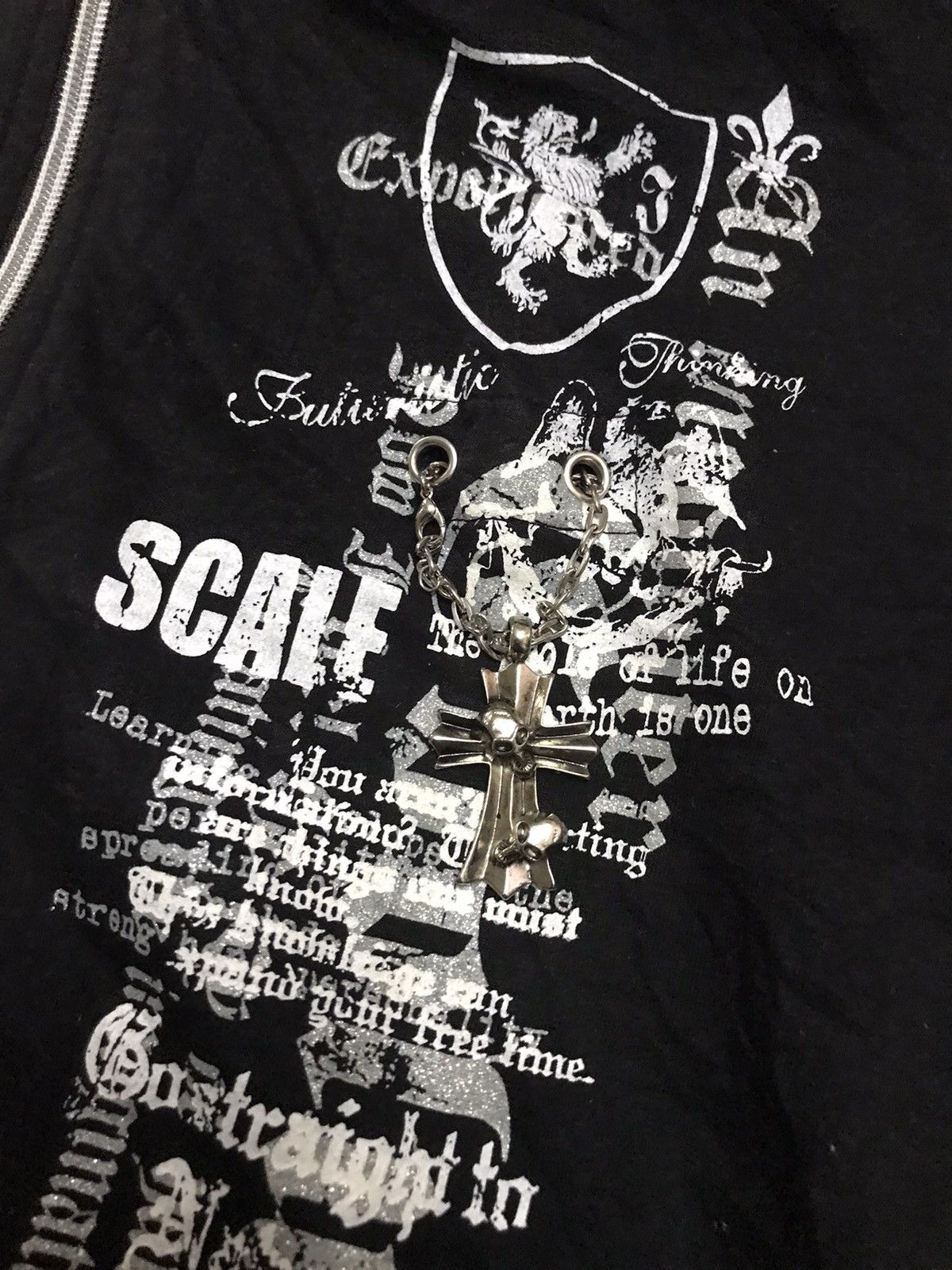 Japanese Brand Collins hoodie zipper Size US L / EU 52-54 / 3 - 5 Thumbnail