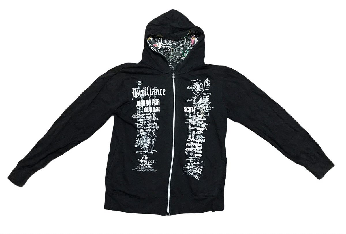 Japanese Brand Collins hoodie zipper Size US L / EU 52-54 / 3 - 1 Thumbnail