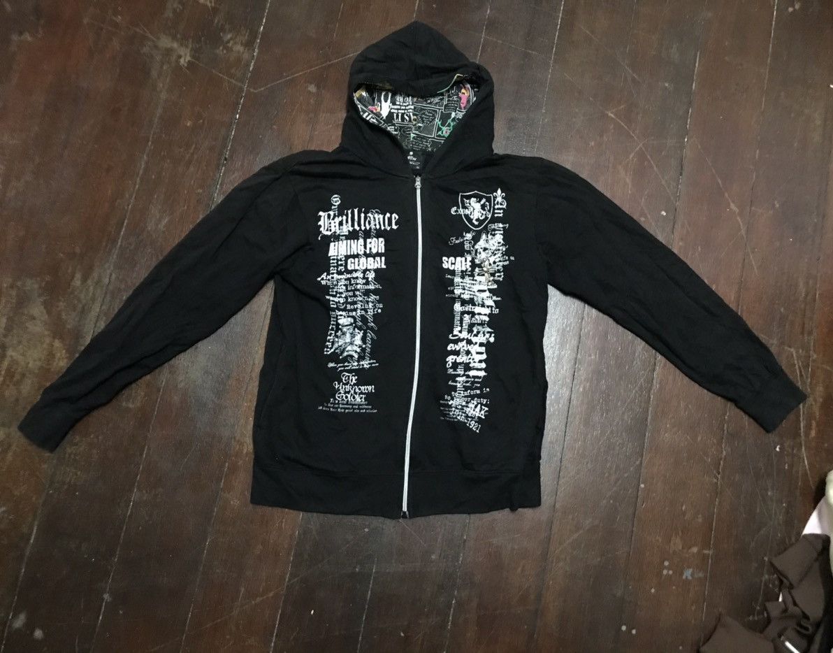 Japanese Brand Collins hoodie zipper Size US L / EU 52-54 / 3 - 7 Thumbnail