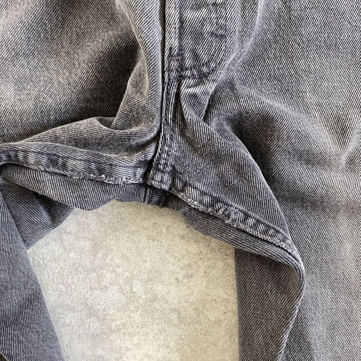 Levi's Vintage 1996 Levis 501 Sun Faded Black Denim Jeans Size US 35 - 10 Thumbnail