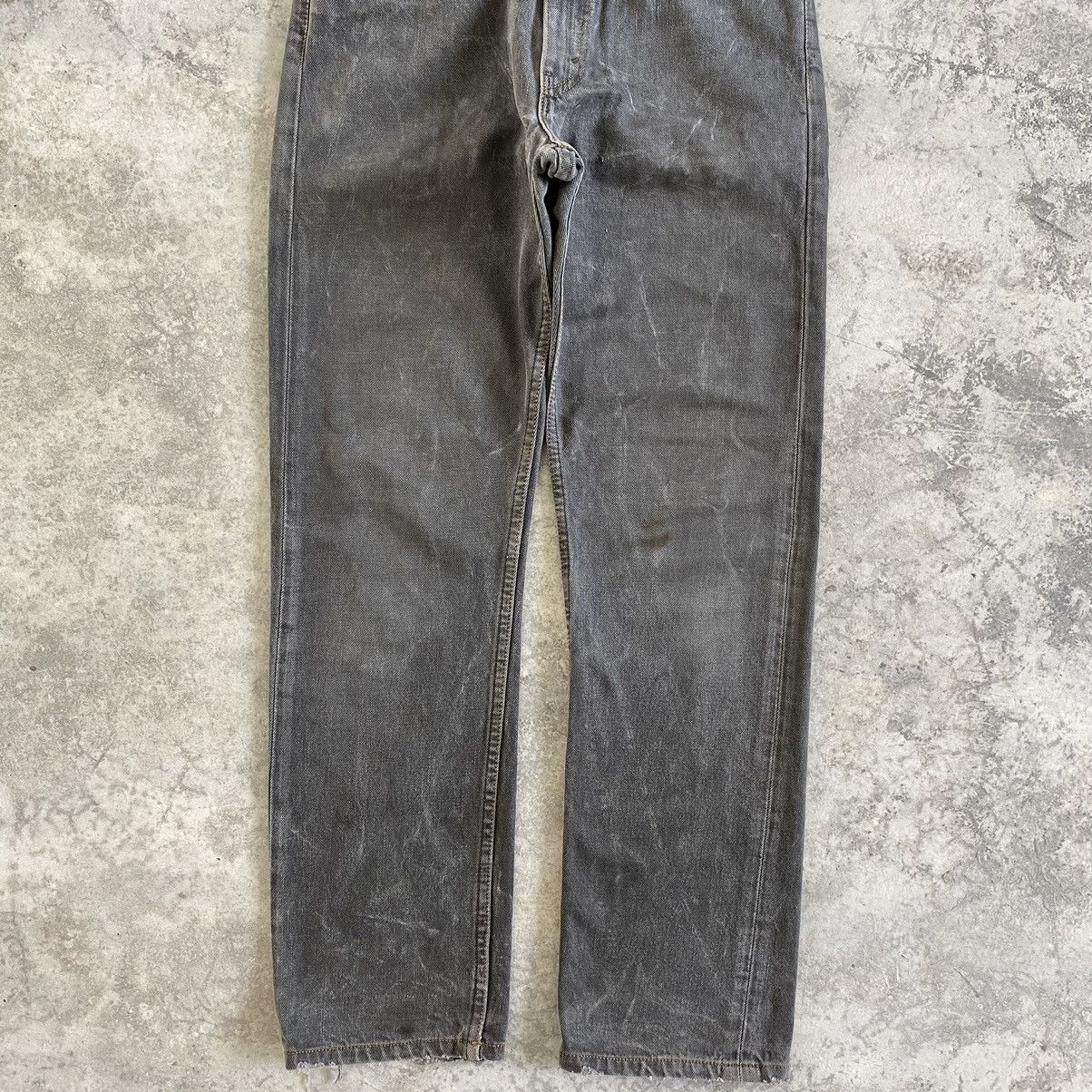 Levi's Size 32x30 Vintage Levis 505 Faded Black Jeans Size US 32 / EU 48 - 3 Thumbnail