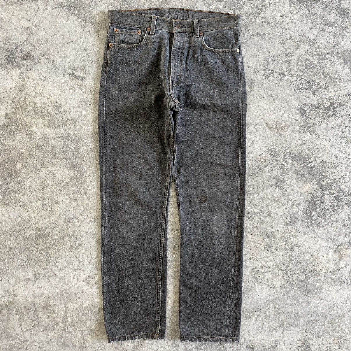 Levi's Size 32x30 Vintage Levis 505 Faded Black Jeans Size US 32 / EU 48 - 1 Thumbnail