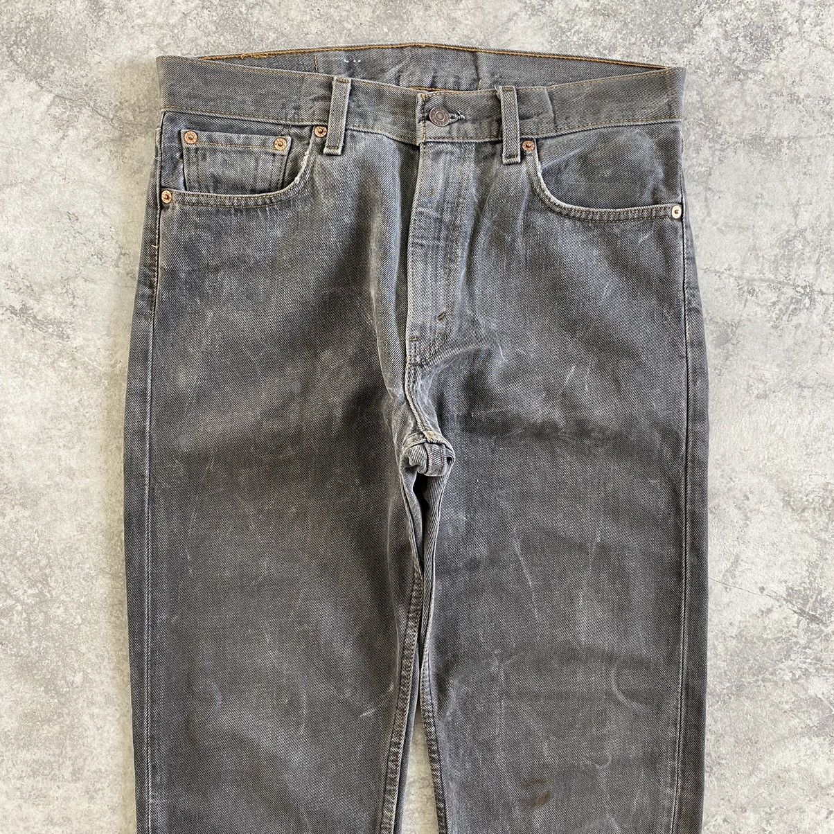 Levi's Size 32x30 Vintage Levis 505 Faded Black Jeans Size US 32 / EU 48 - 2 Thumbnail