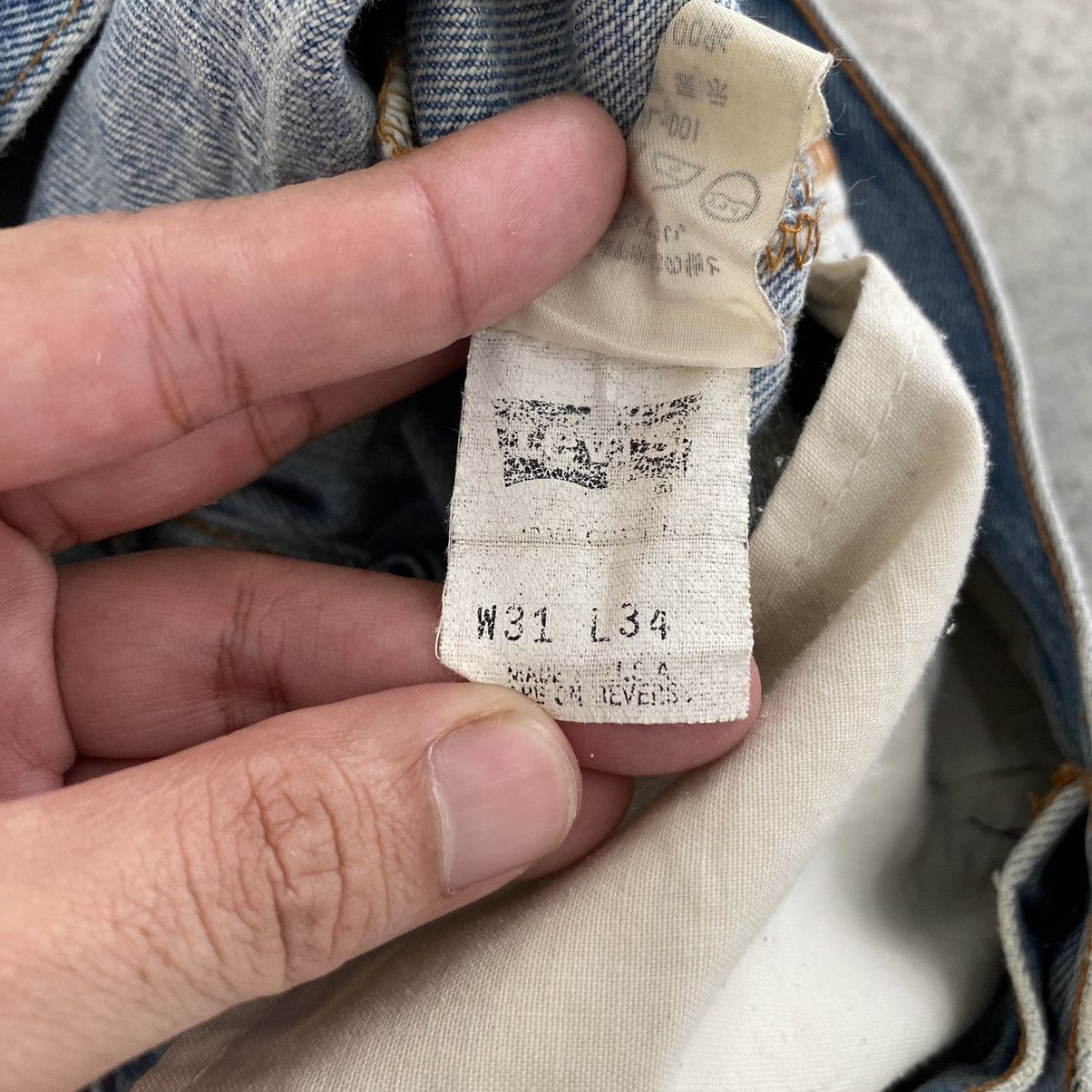 Levi's Size 29x31 Vintage 90’s Levis 501 Faded Stonewashed Jeans Size US 29 - 24 Thumbnail