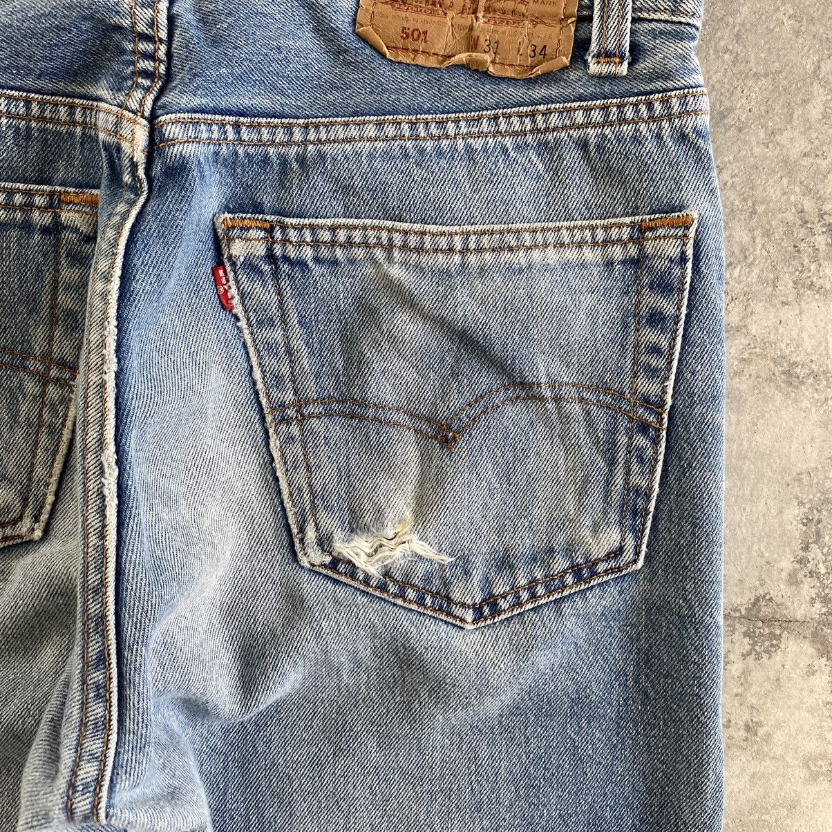 Levi's Size 29x31 Vintage 90’s Levis 501 Faded Stonewashed Jeans Size US 29 - 22 Thumbnail