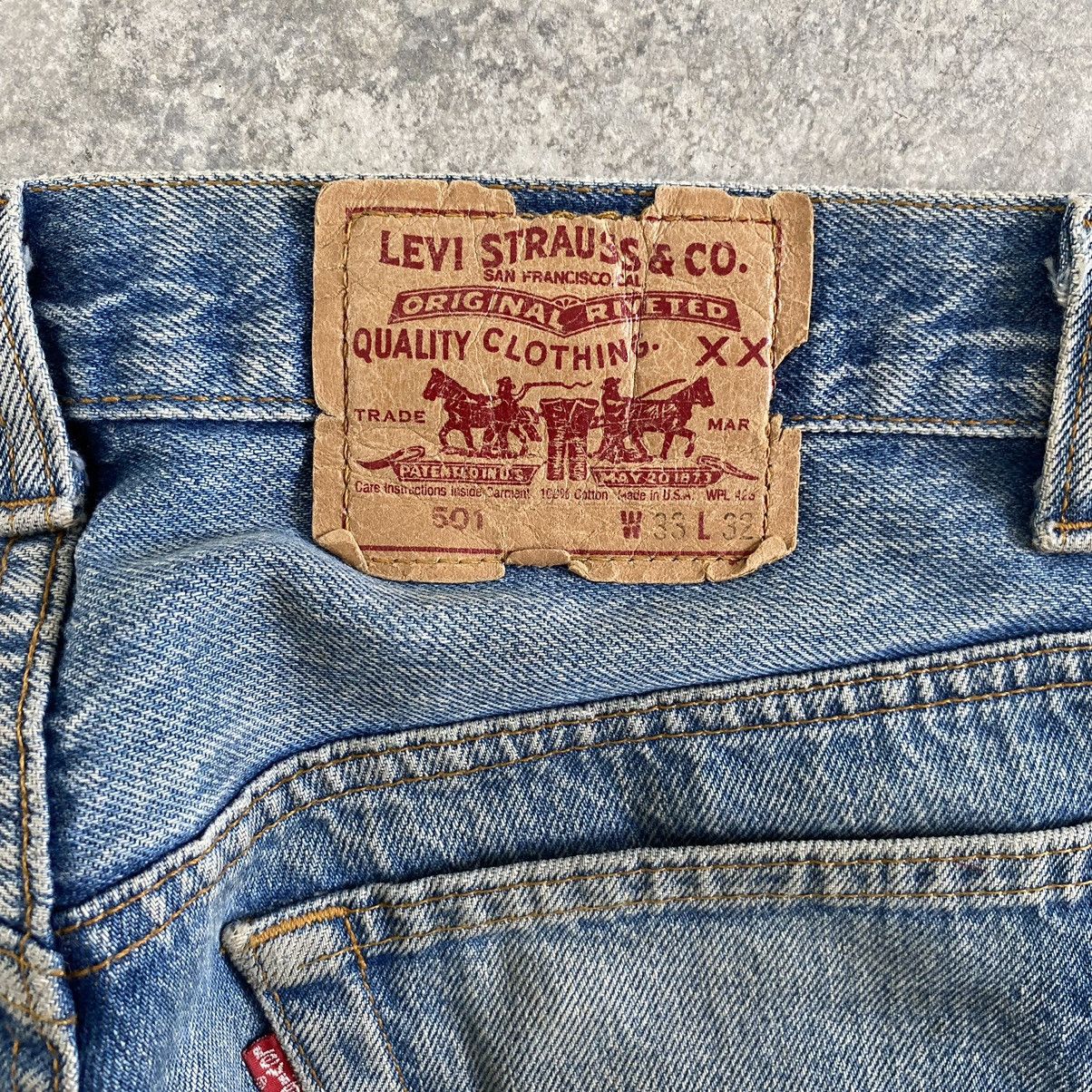 Levi's Vintage Late 80’s Levis 501 Faded Stonewashed Denim Jeans Size US 32 / EU 48 - 21 Thumbnail