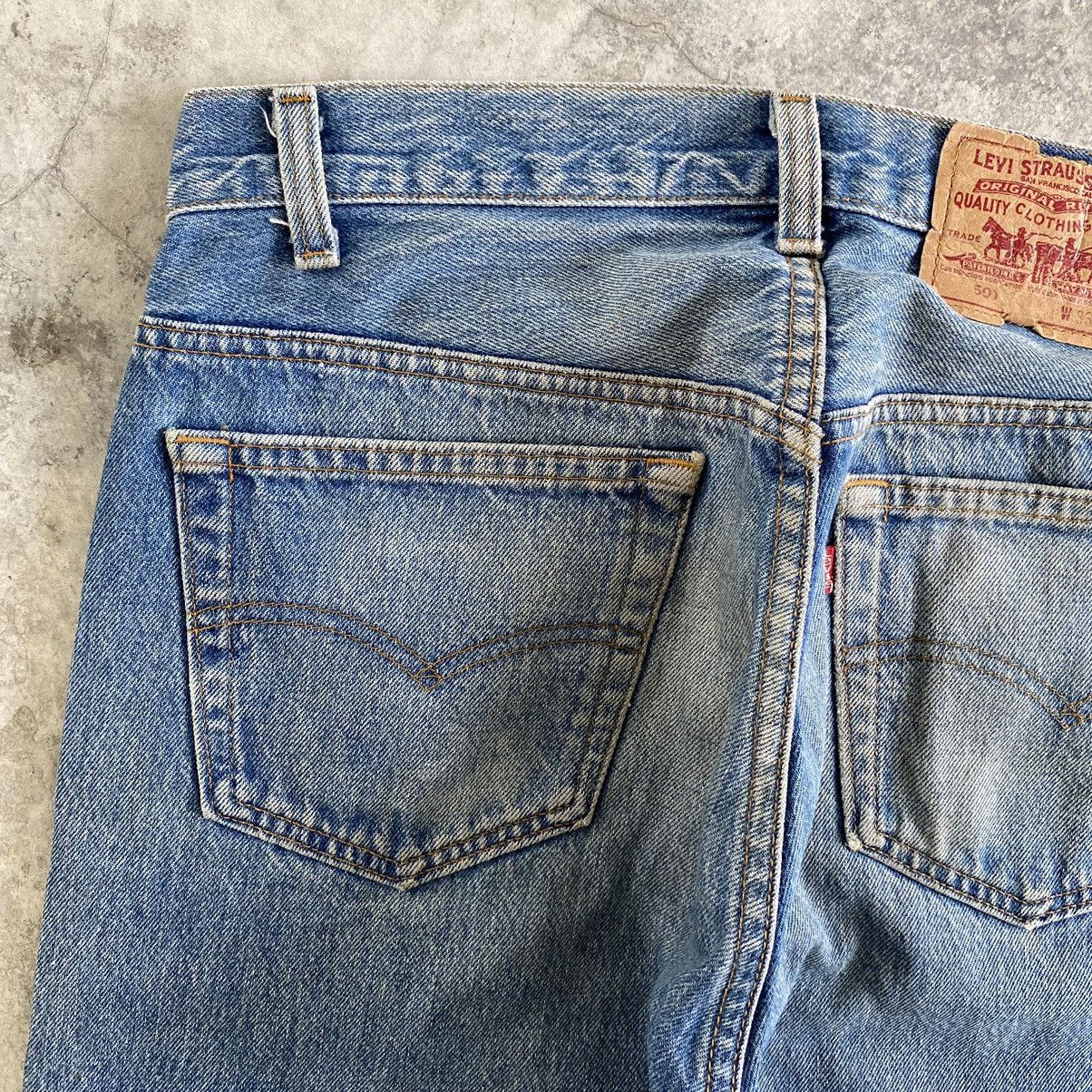 Levi's Vintage Late 80’s Levis 501 Faded Stonewashed Denim Jeans Size US 32 / EU 48 - 20 Thumbnail