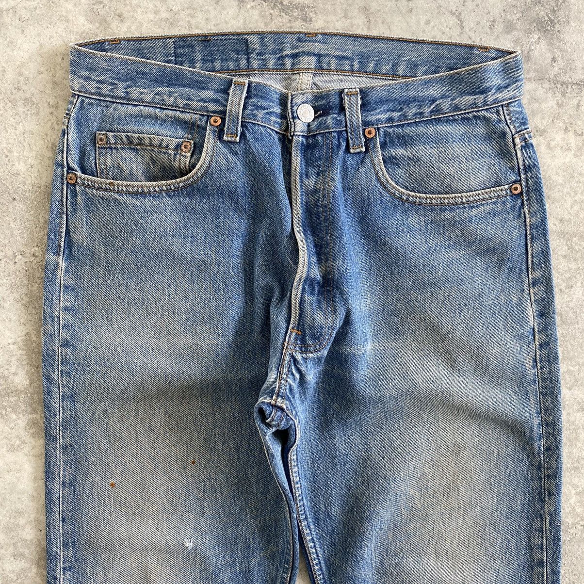 Levi's Vintage Late 80’s Levis 501 Faded Stonewashed Denim Jeans Size US 32 / EU 48 - 7 Thumbnail