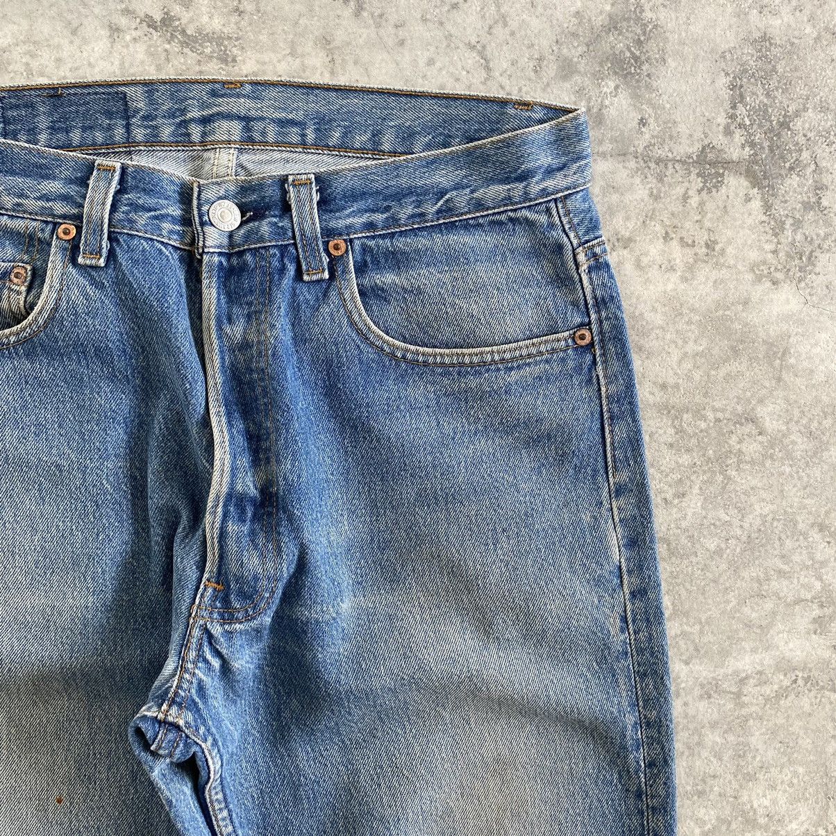 Levi's Vintage Late 80’s Levis 501 Faded Stonewashed Denim Jeans Size US 32 / EU 48 - 9 Thumbnail