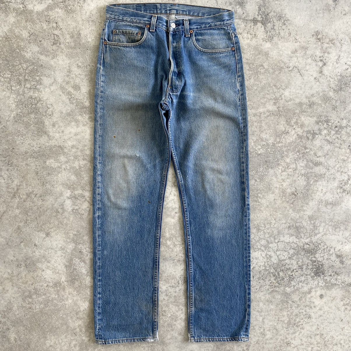 Vintage Late 80’s Levis 501 Faded Stonewashed Denim Jeans