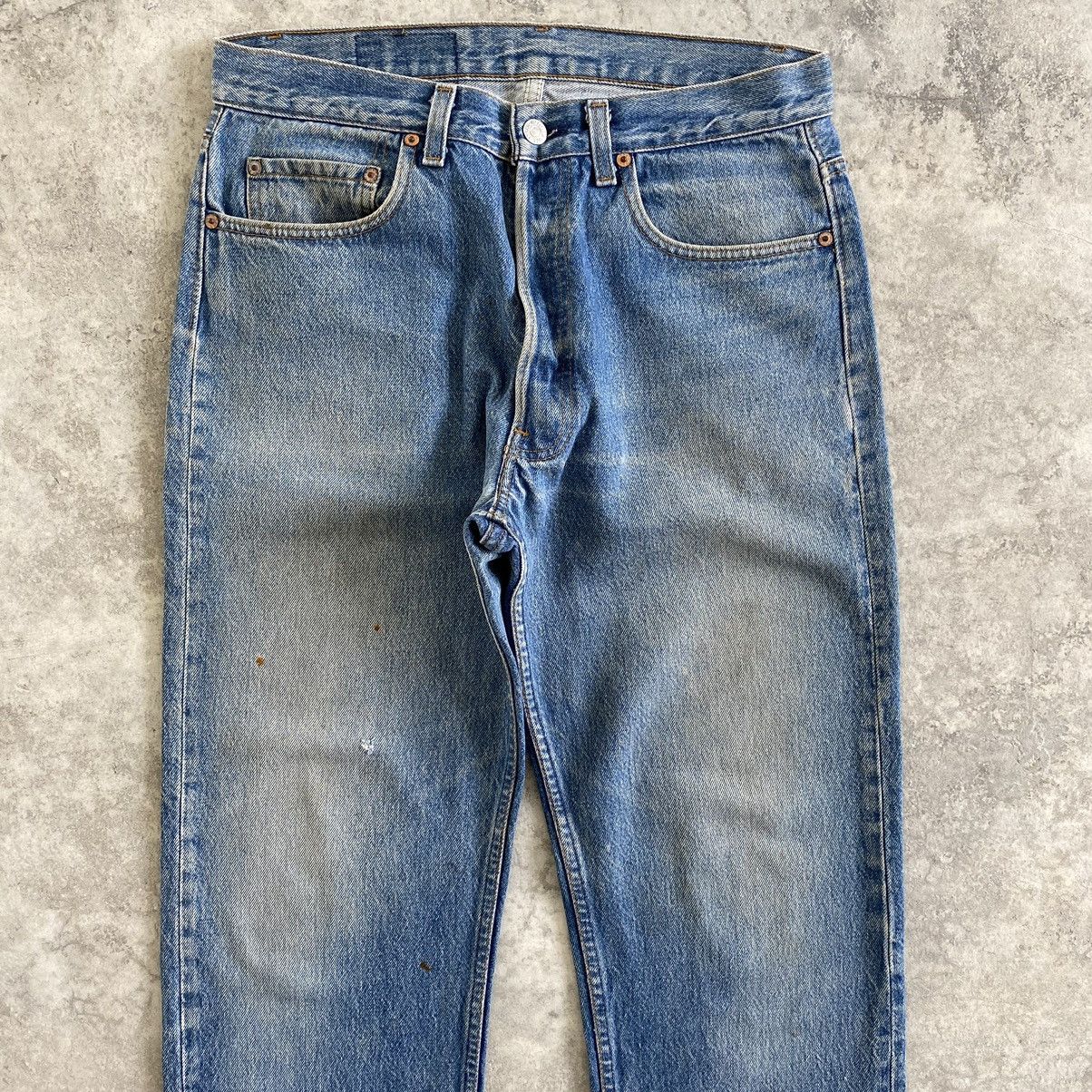 Levi's Vintage Late 80’s Levis 501 Faded Stonewashed Denim Jeans Size US 32 / EU 48 - 3 Thumbnail