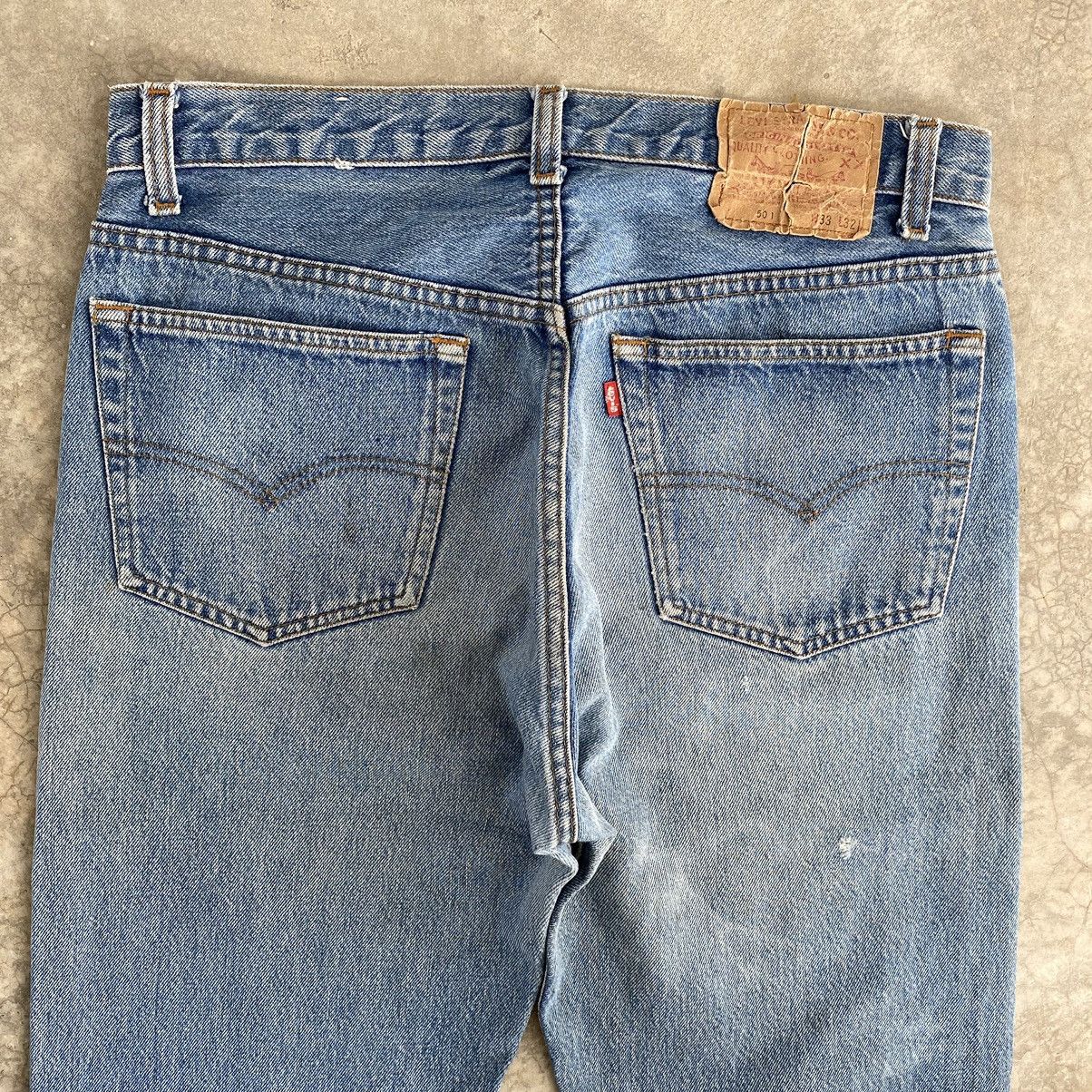 Size 32x29 Vintage 80’s Levis 501 Faded Stonewashed Denim
