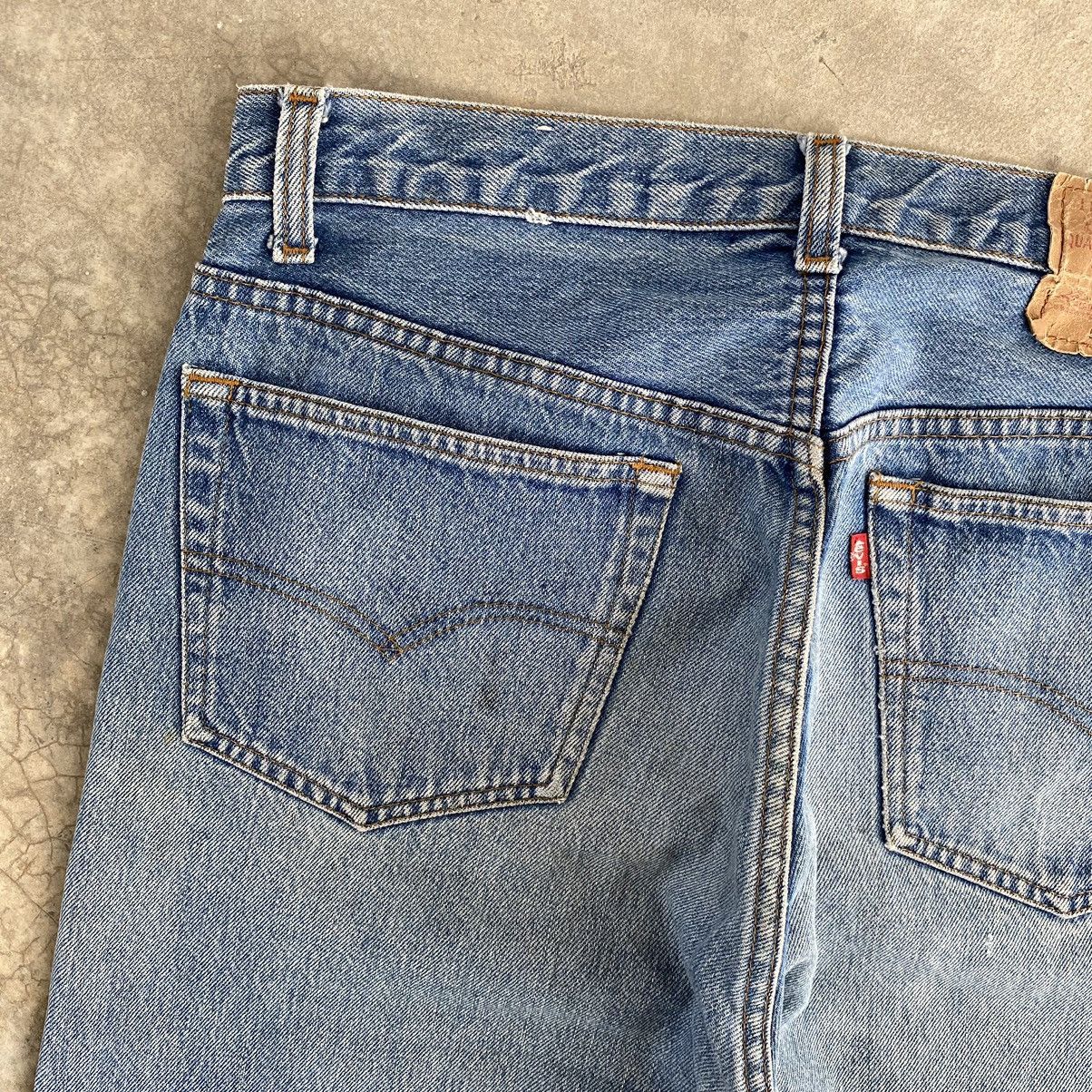 Size 32x29 Vintage 80’s Levis 501 Faded Stonewashed Denim