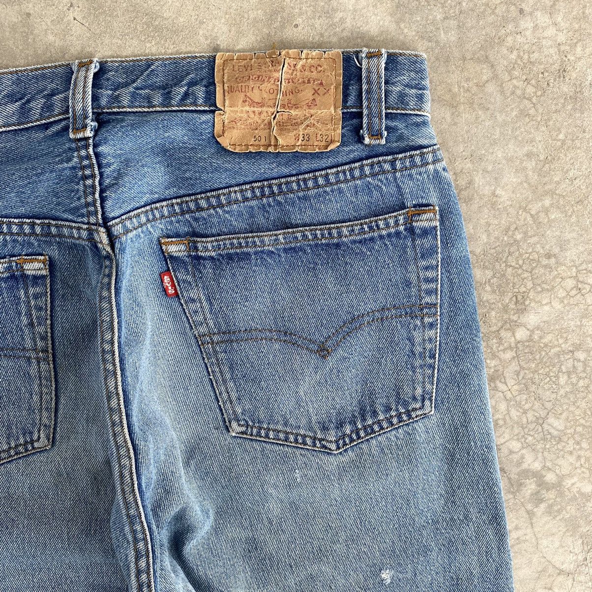 Size 32x29 Vintage 80’s Levis 501 Faded Stonewashed Denim