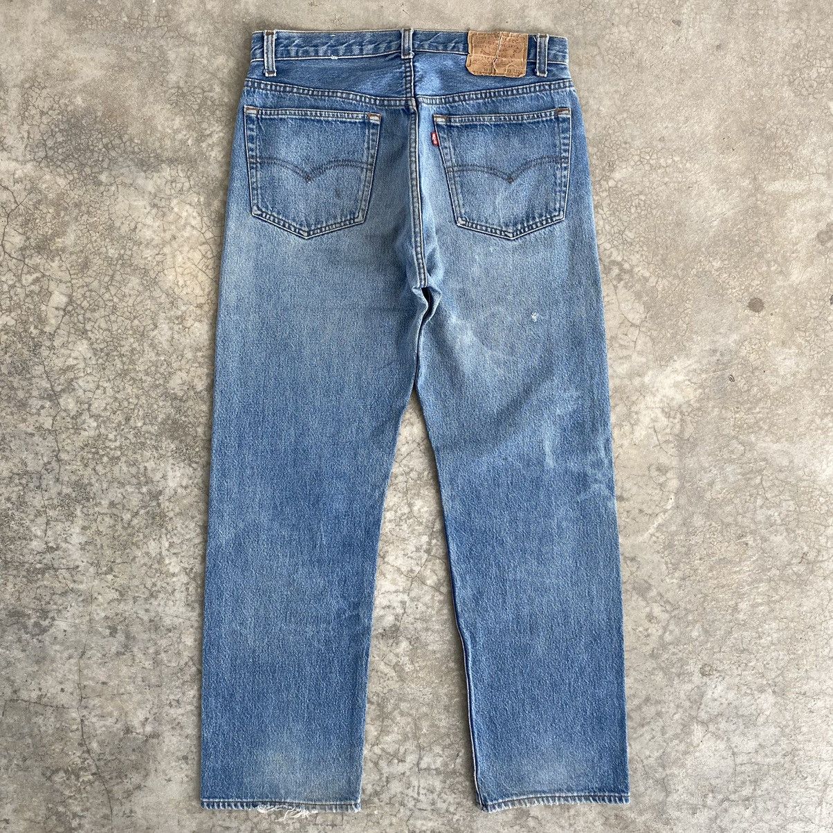 Size 32x29 Vintage 80’s Levis 501 Faded Stonewashed Denim