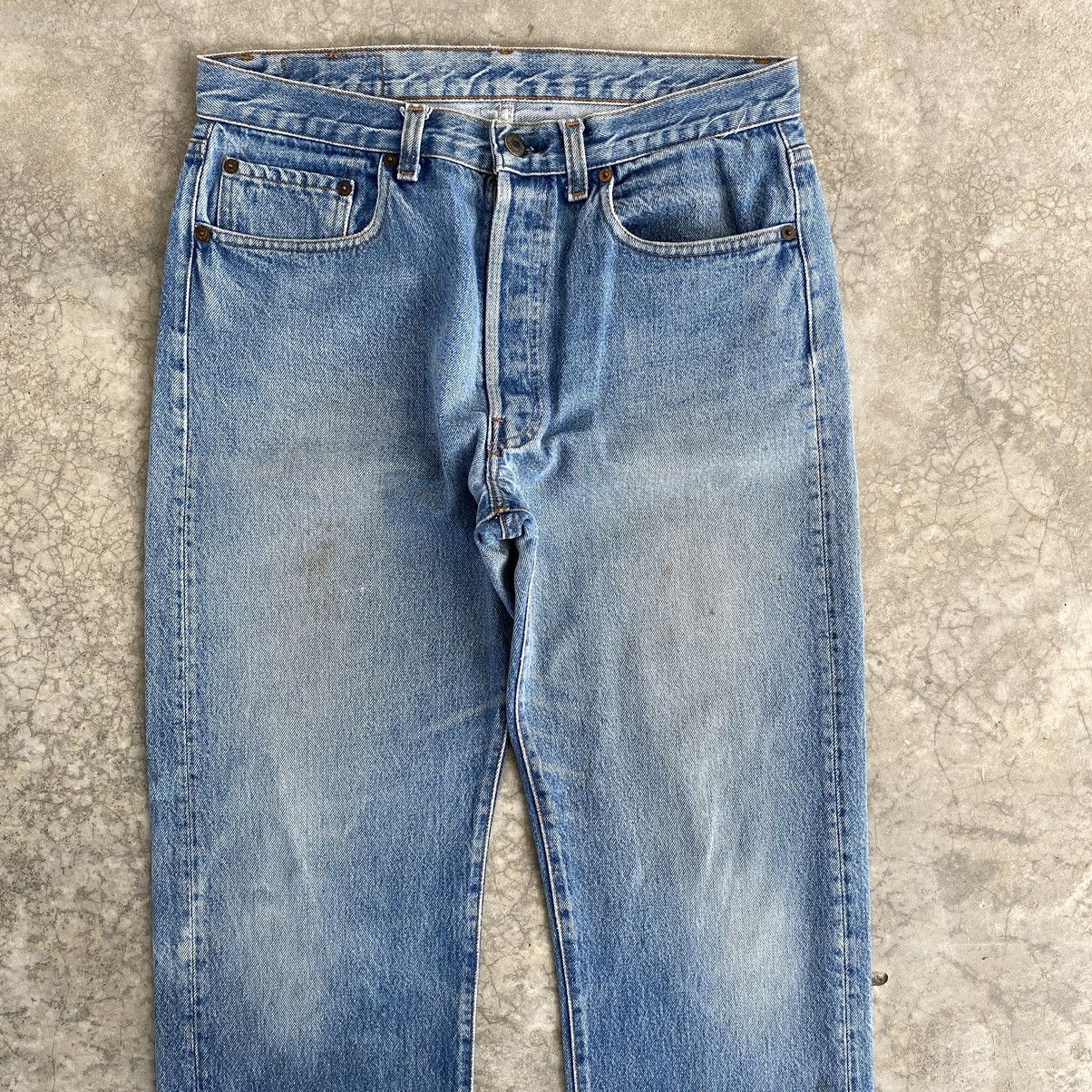 Size 32x29 Vintage 80’s Levis 501 Faded Stonewashed Denim