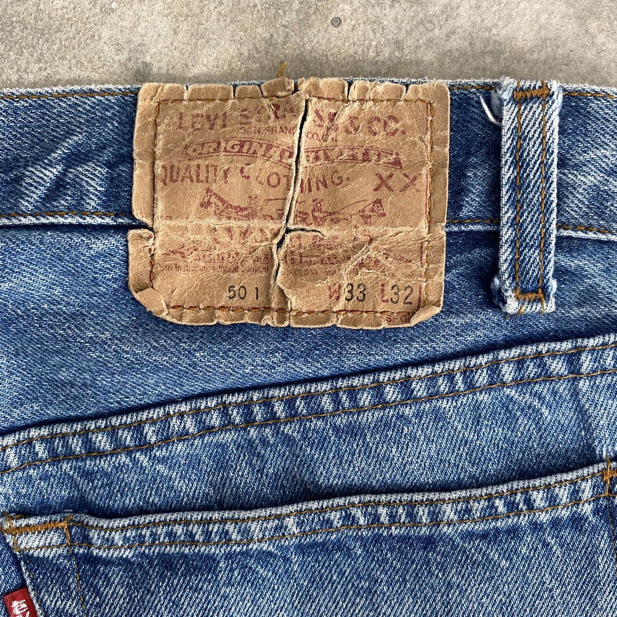 Size 32x29 Vintage 80’s Levis 501 Faded Stonewashed Denim