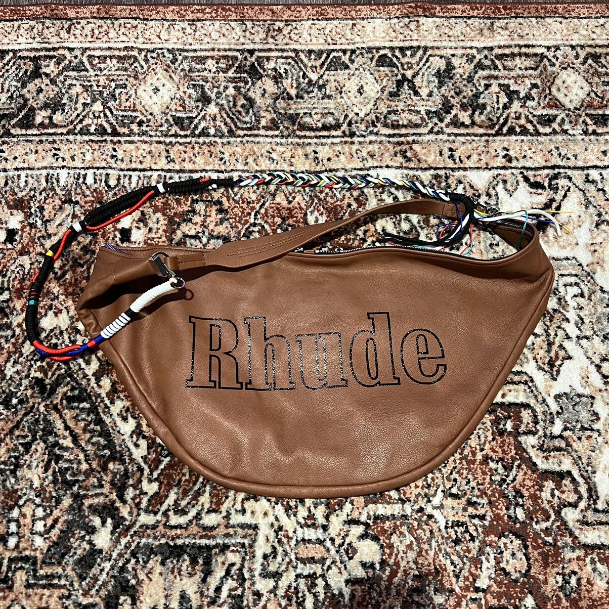 image of Rhude Body Bag in Brown, Men's