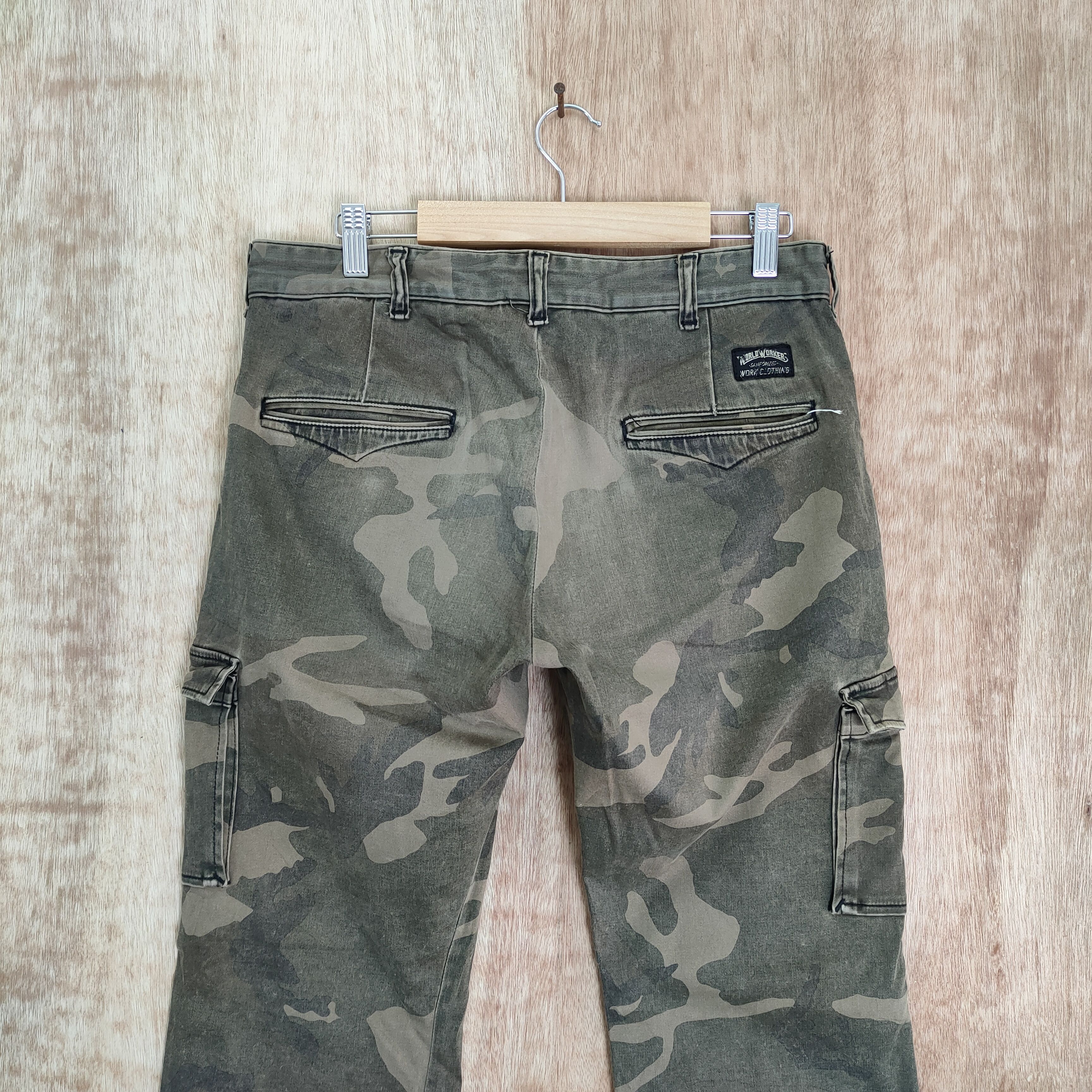 Big John JAPAN MADE! AKM BIG JOHN FADED CAMO CARGO PANTS Size US 30 / EU 46 - 6 Thumbnail