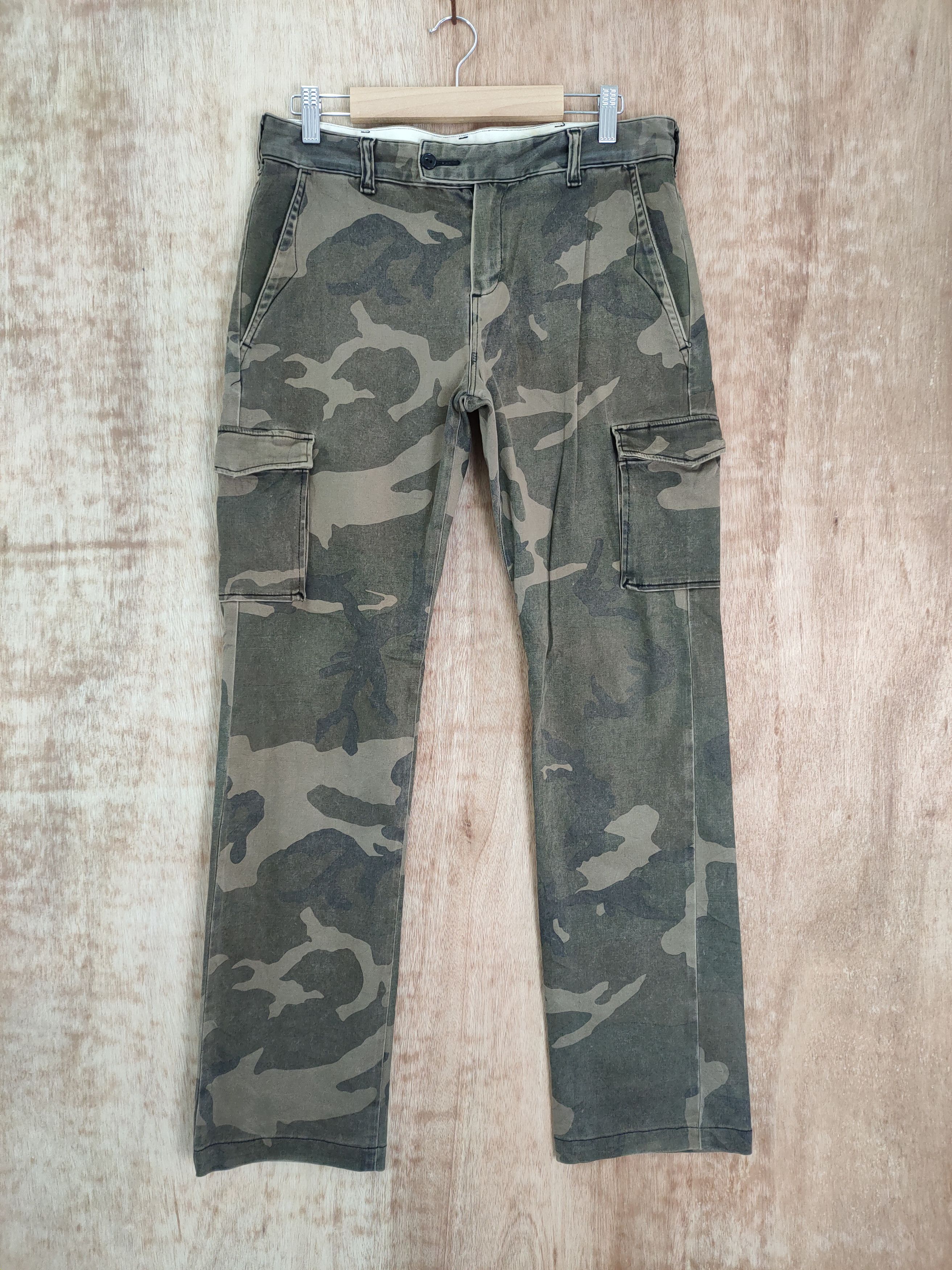image of Japan Made! Akm Big John Faded Camo Cargo Pants, Men's (Size 30)
