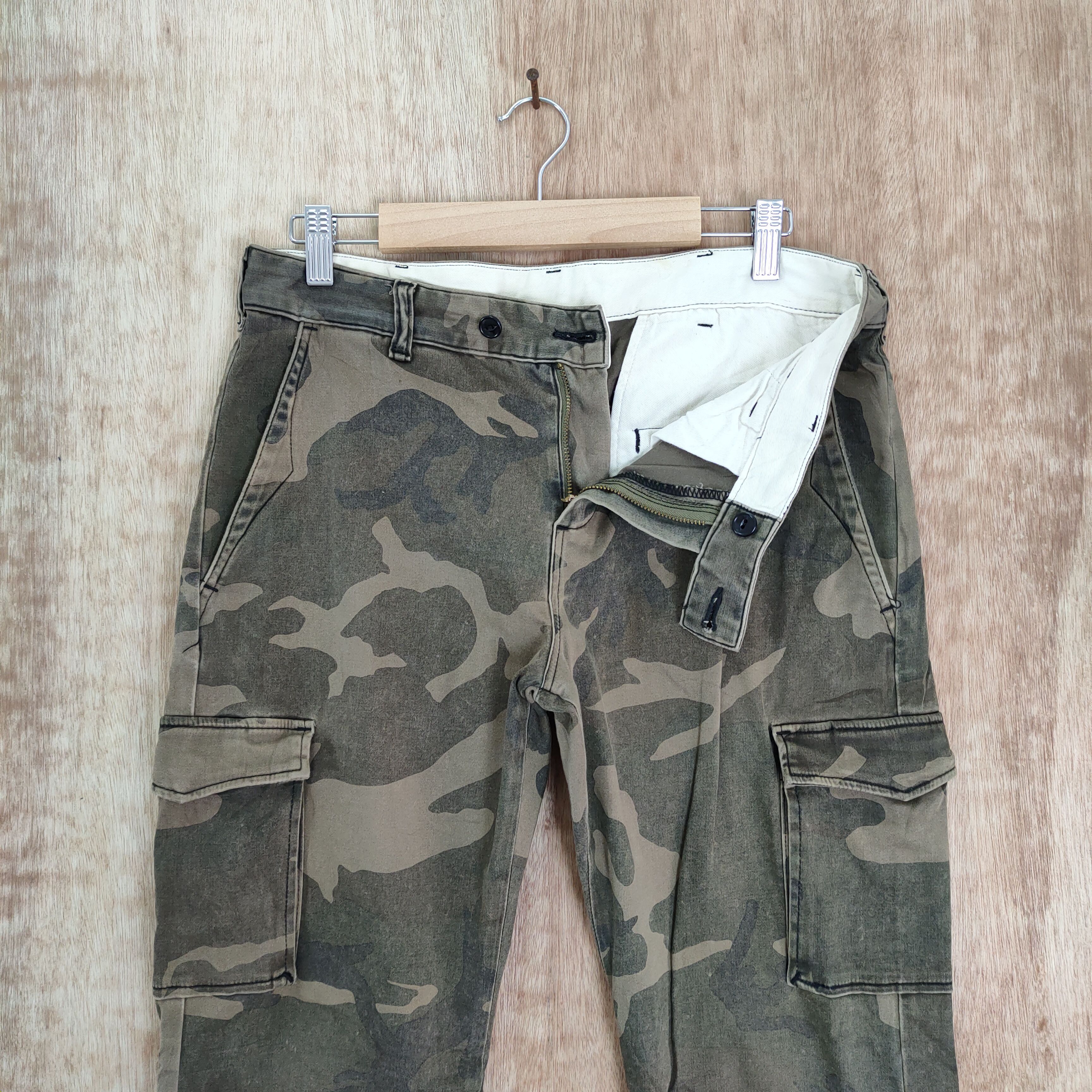 Big John JAPAN MADE! AKM BIG JOHN FADED CAMO CARGO PANTS Size US 30 / EU 46 - 4 Thumbnail