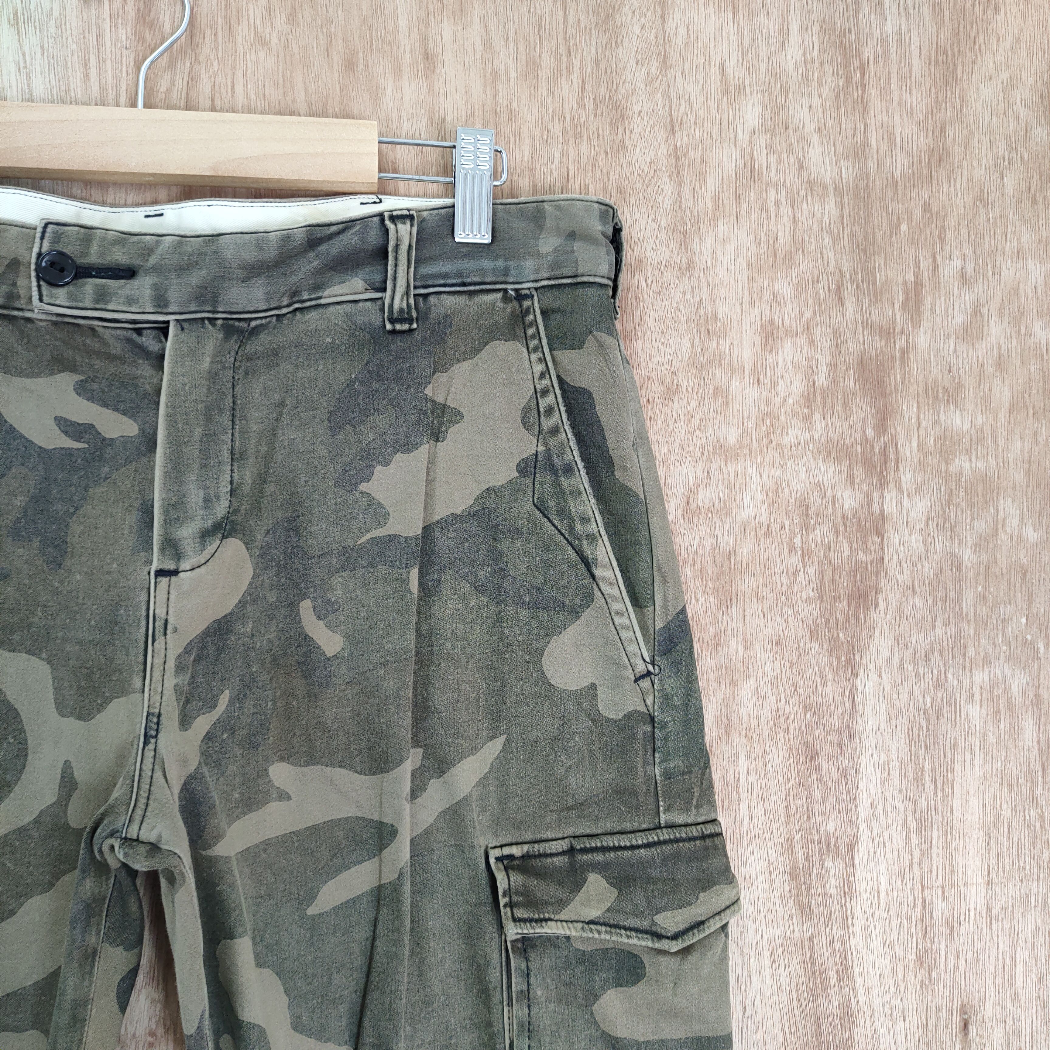 Big John JAPAN MADE! AKM BIG JOHN FADED CAMO CARGO PANTS Size US 30 / EU 46 - 10 Thumbnail