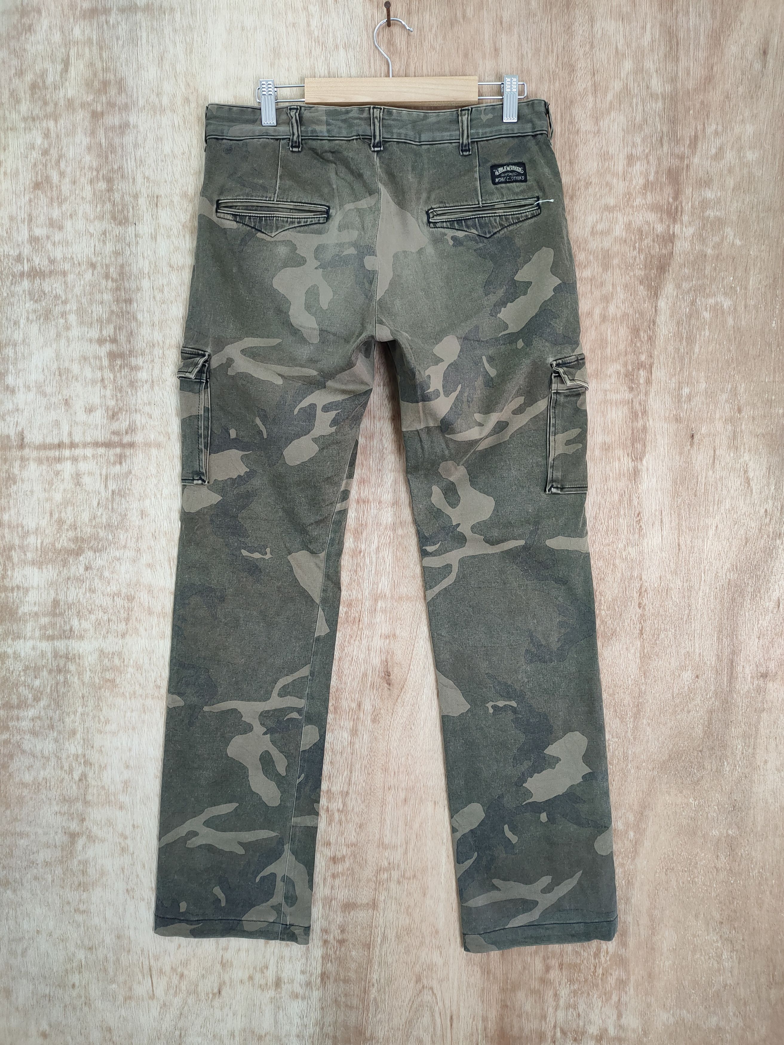 Big John JAPAN MADE! AKM BIG JOHN FADED CAMO CARGO PANTS Size US 30 / EU 46 - 5 Thumbnail