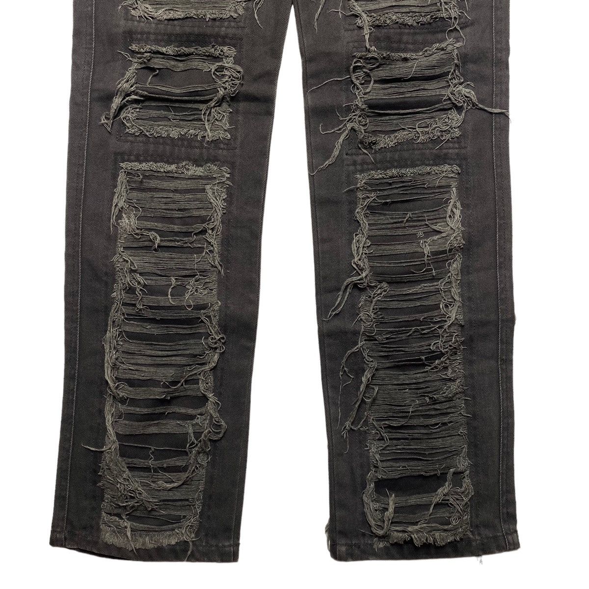 If Six Was Nine 1990s Candy Stripper - Crust Punk Mummy Denim Pants Size US 29 - 5 Thumbnail