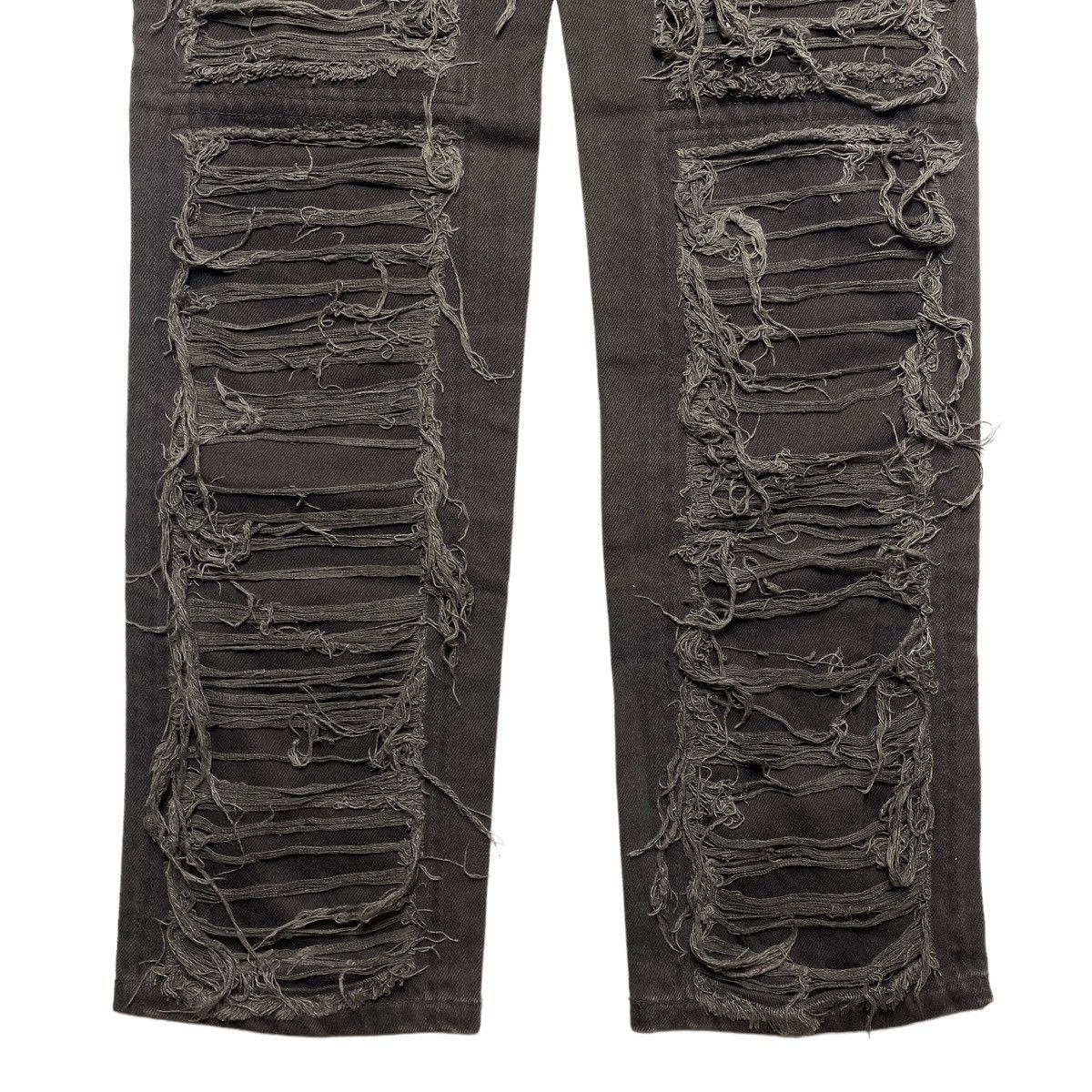 If Six Was Nine 1990s Candy Stripper - Crust Punk Mummy Denim Pants Size US 29 - 7 Thumbnail