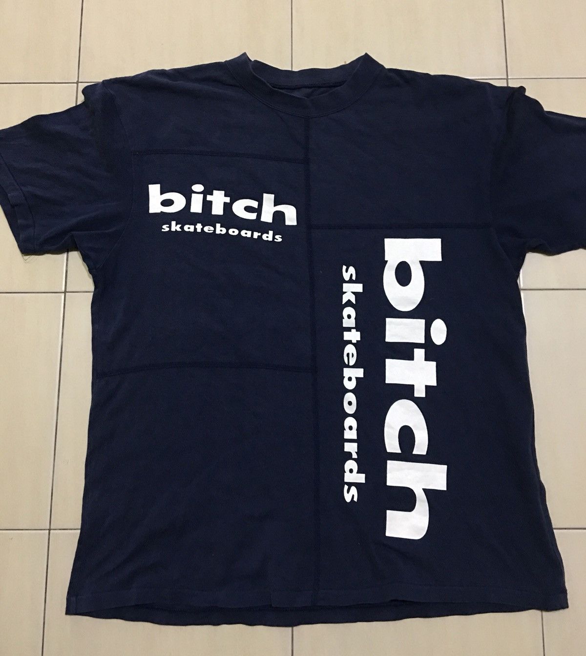 Vintage Vintage 90s bitch skateboard streetwear shirt Size US L / EU 52-54 / 3 - 4 Thumbnail