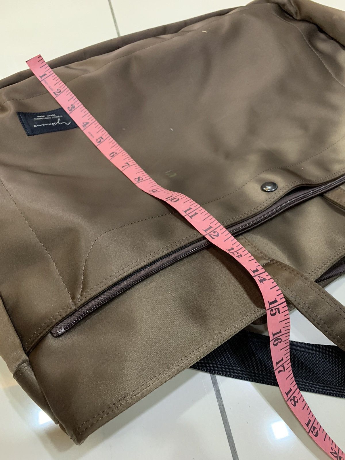 Yohji Yamamoto Y'SACCS METALLIC BROWN TRAVEL BAG Size ONE SIZE - 9 Thumbnail