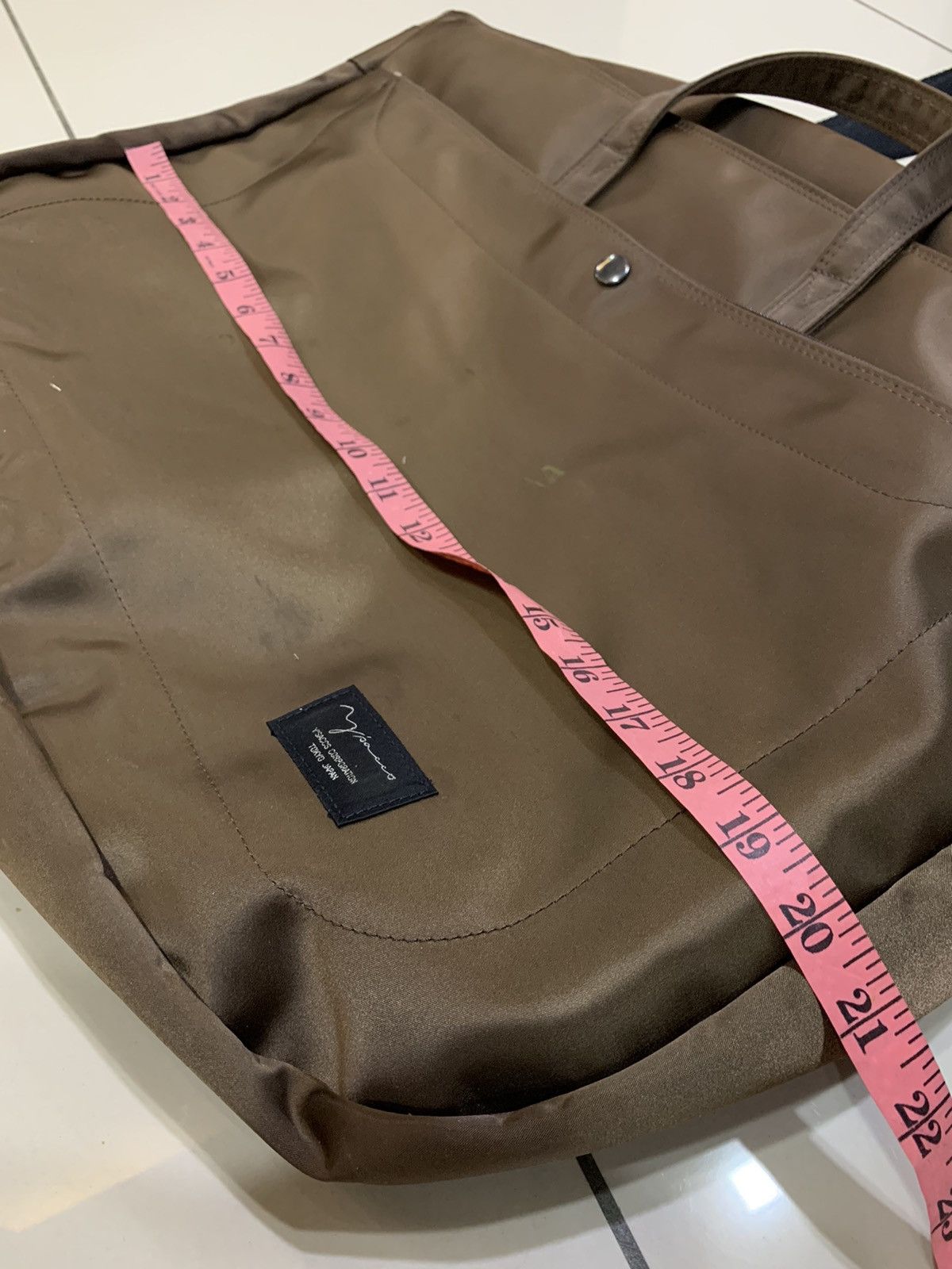 Yohji Yamamoto Y'SACCS METALLIC BROWN TRAVEL BAG Size ONE SIZE - 8 Thumbnail