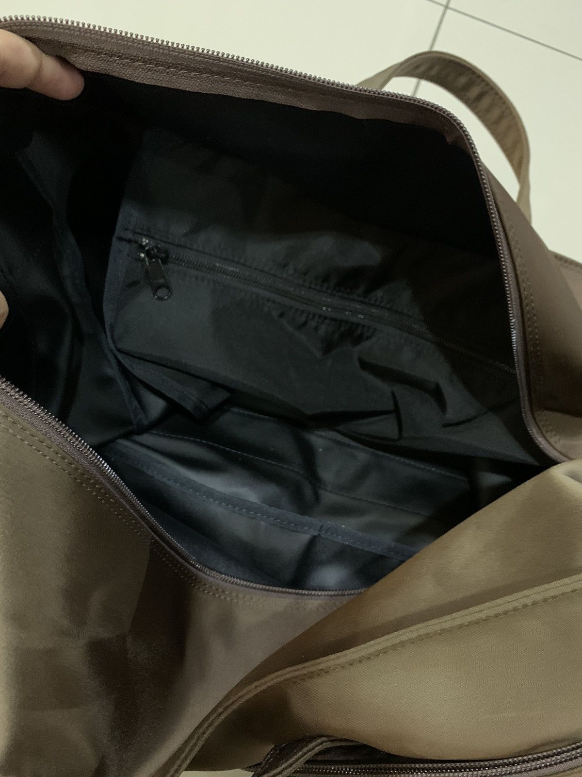 Yohji Yamamoto Y'SACCS METALLIC BROWN TRAVEL BAG Size ONE SIZE - 7 Thumbnail