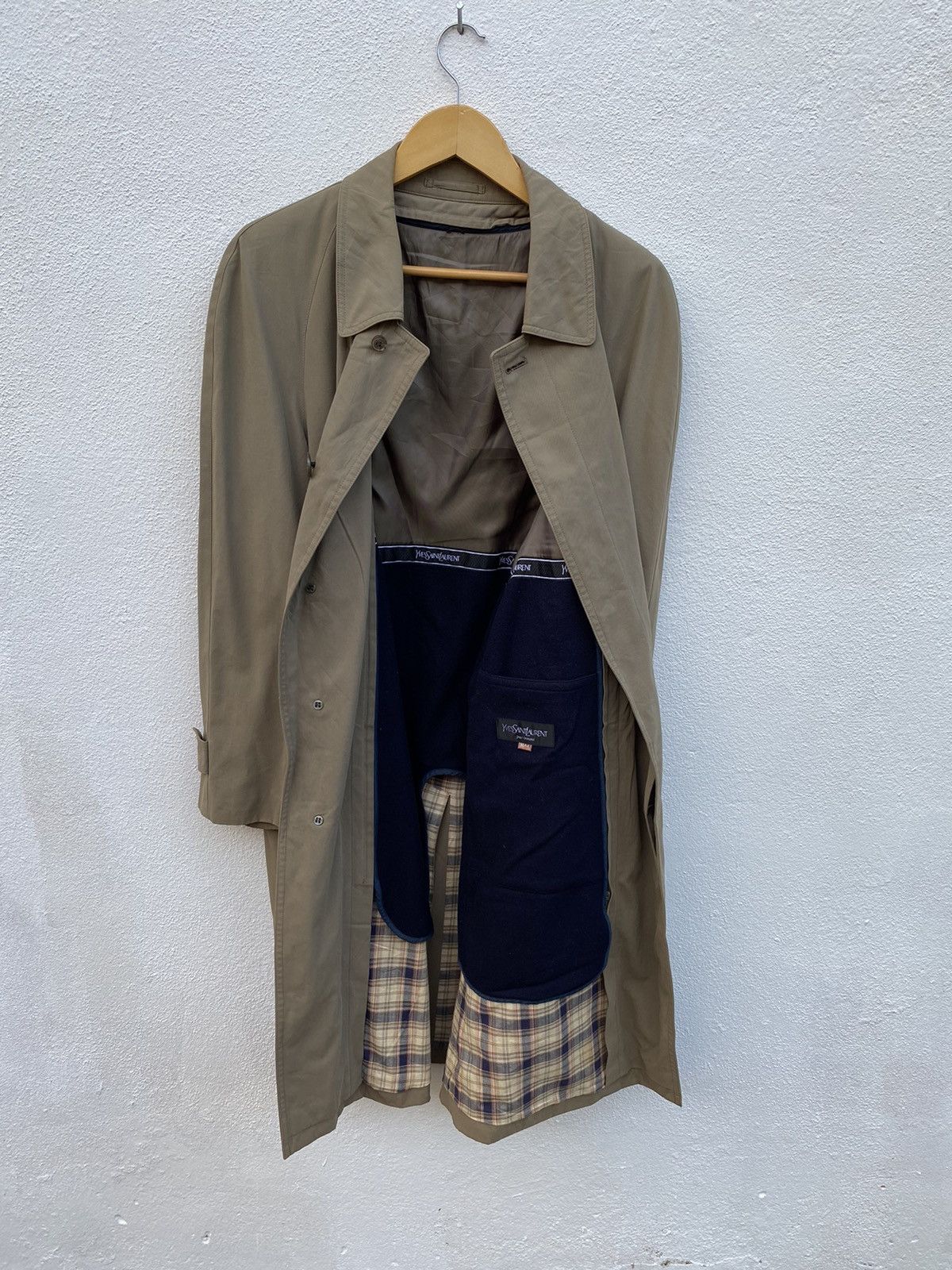 Yves Saint Laurent Yves Saint Laurent Ysl Trench Coat / long jacket Size US L / EU 52-54 / 3 - 6 Thumbnail