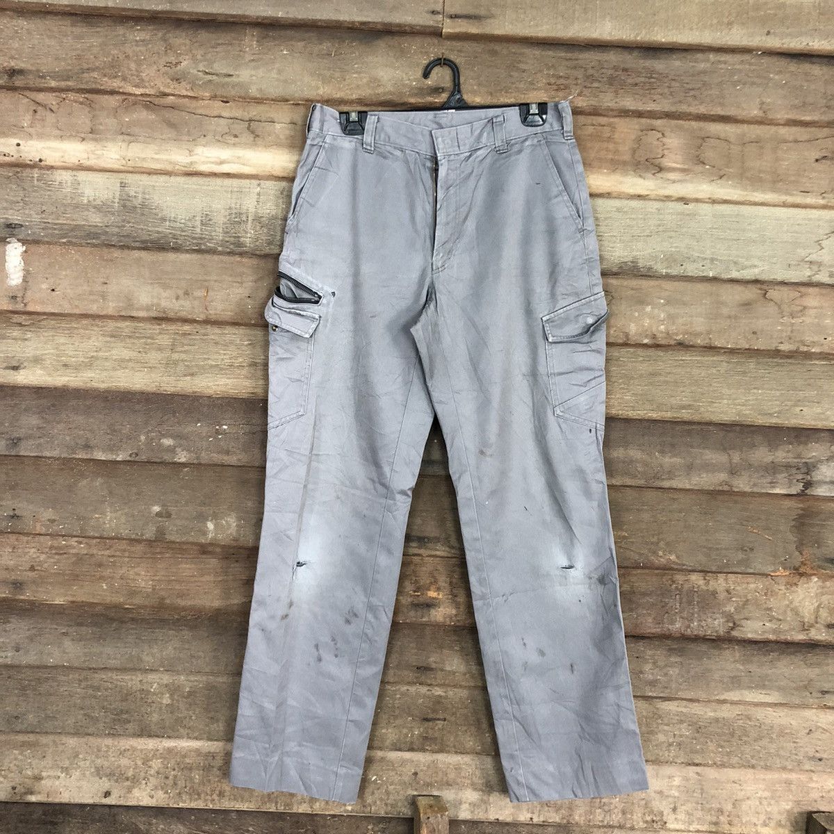 Japanese Brand Japan Grey Multipocket Cargo Pants #c1024 Size US 28 / EU 44 - 1 Thumbnail