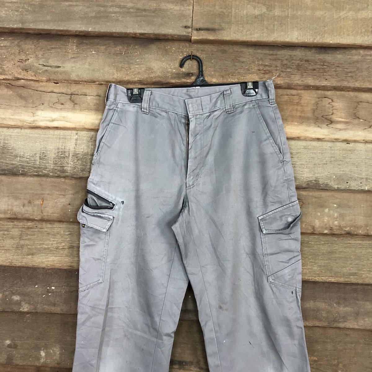 Japanese Brand Japan Grey Multipocket Cargo Pants #c1024 Size US 28 / EU 44 - 2 Thumbnail