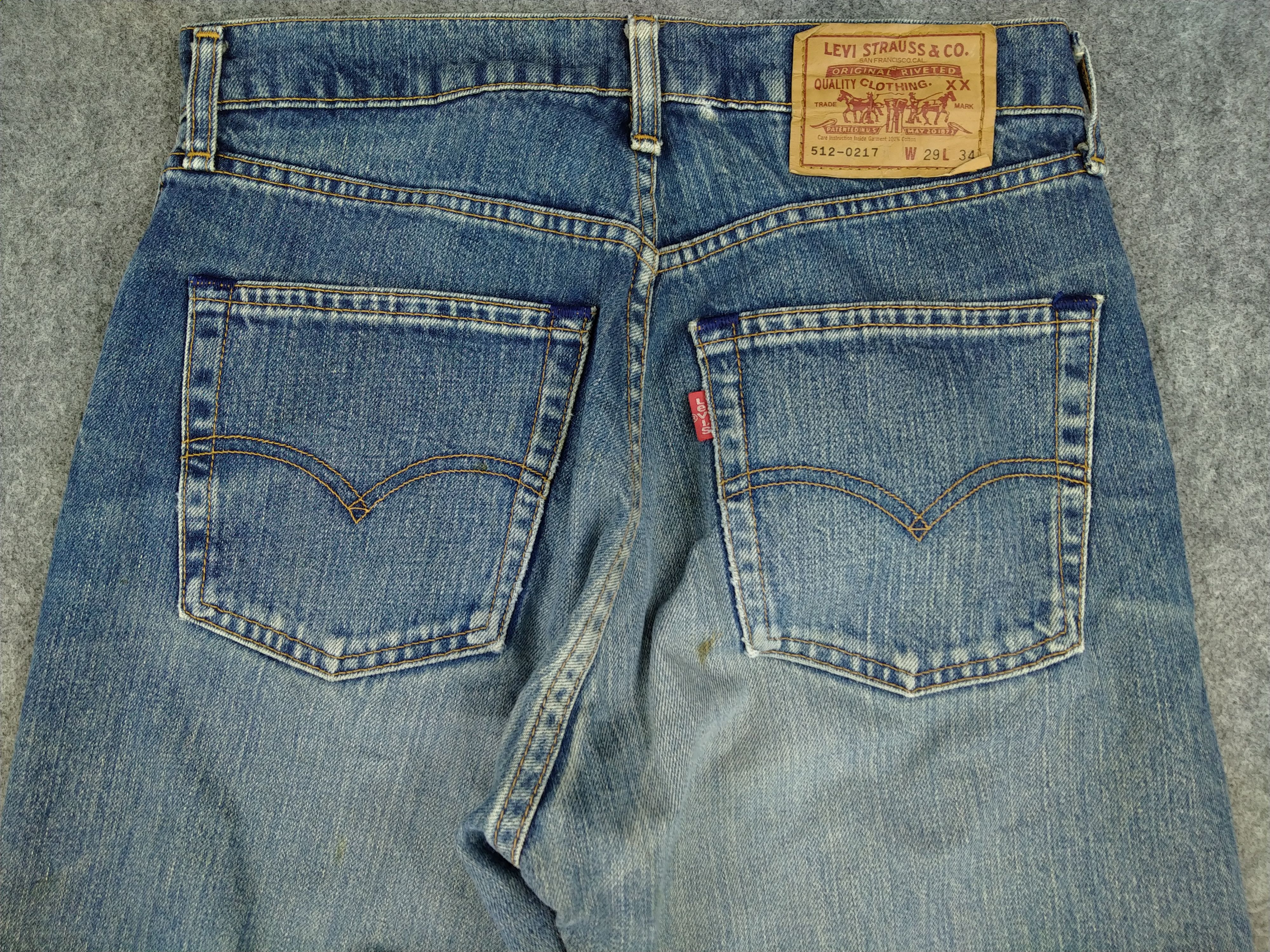 Levi's Faded Blue Vintage Levi's 512 Jeans 29x30.5 Denim -JN923 Size US 29 - 4 Thumbnail
