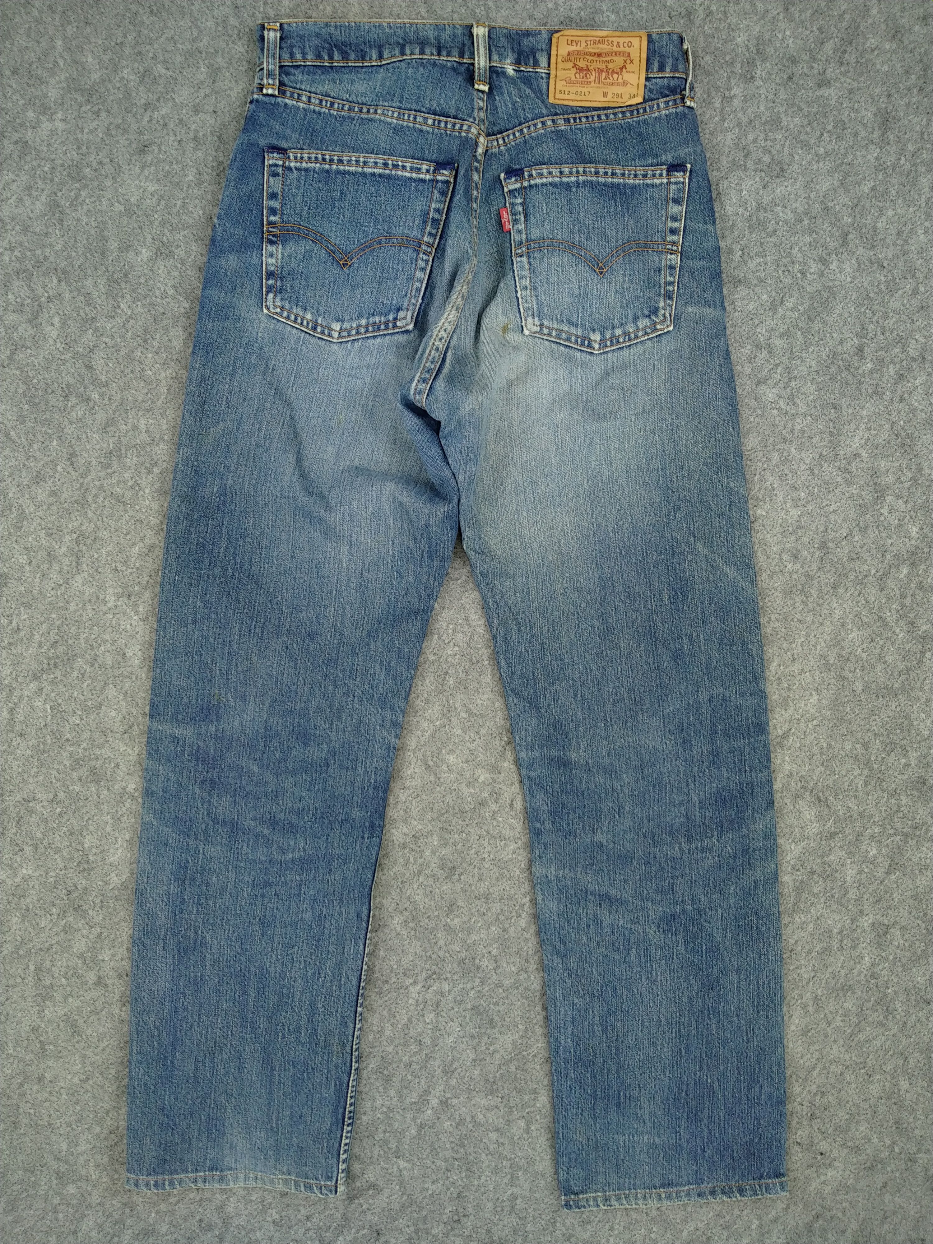 Levi's Faded Blue Vintage Levi's 512 Jeans 29x30.5 Denim -JN923 Size US 29 - 2 Thumbnail
