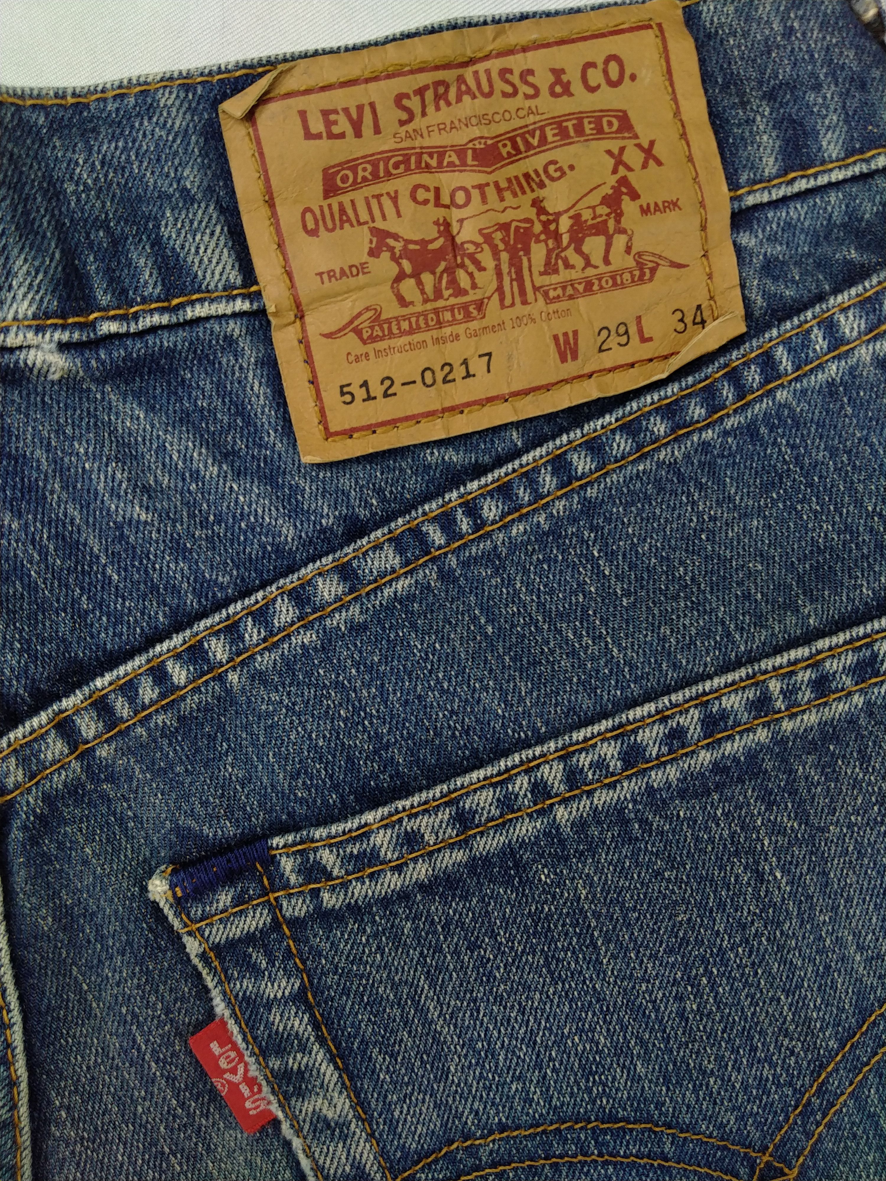 Levi's Faded Blue Vintage Levi's 512 Jeans 29x30.5 Denim -JN923 Size US 29 - 10 Thumbnail
