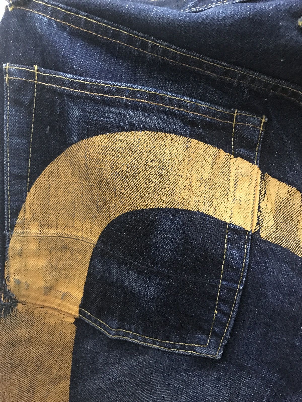 Evisu × Vintage Vintage Evisu big Daicock jeans Size US 32 / EU 48 - 18 Thumbnail