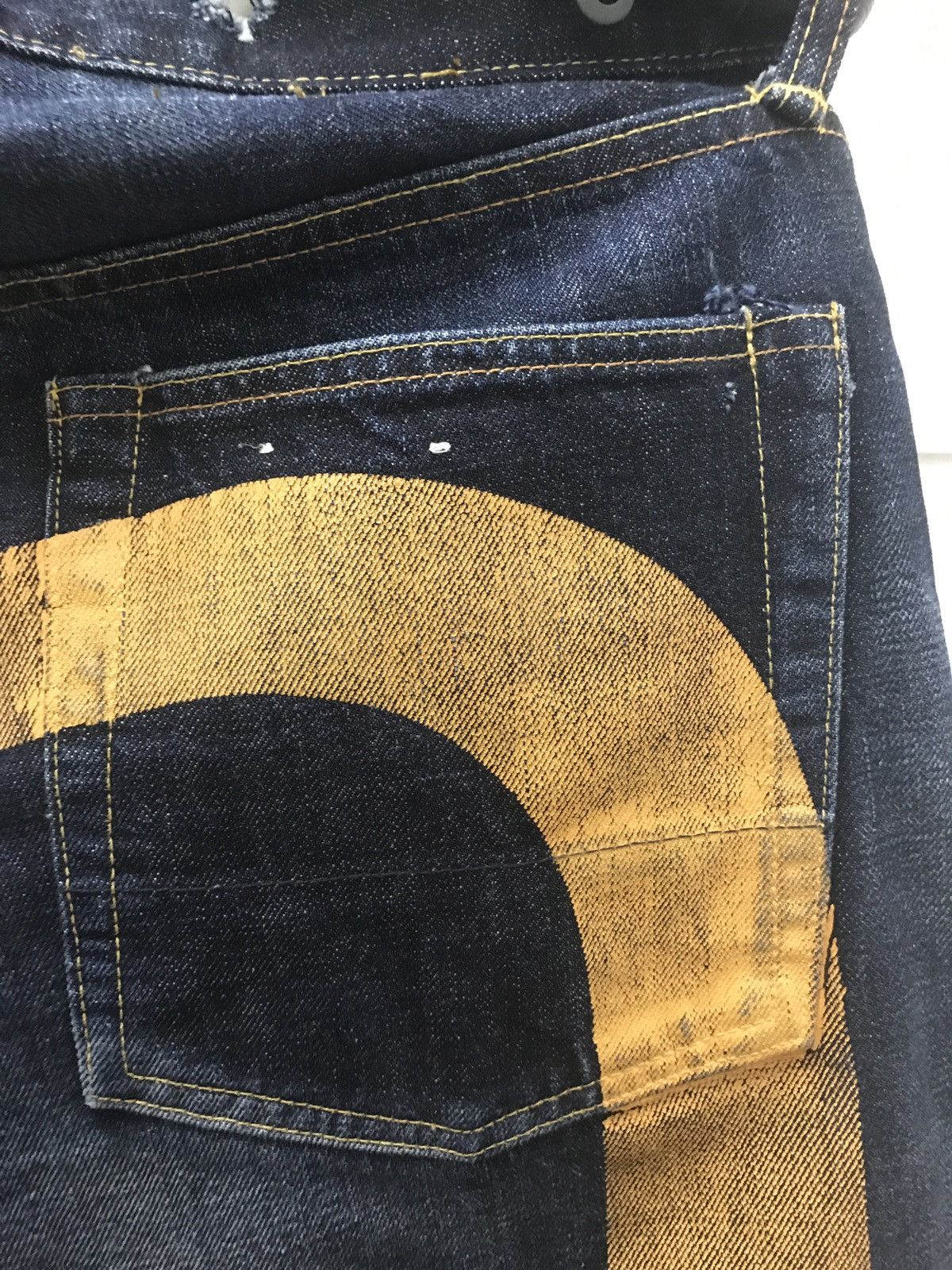 Evisu × Vintage Vintage Evisu big Daicock jeans Size US 32 / EU 48 - 8 Thumbnail