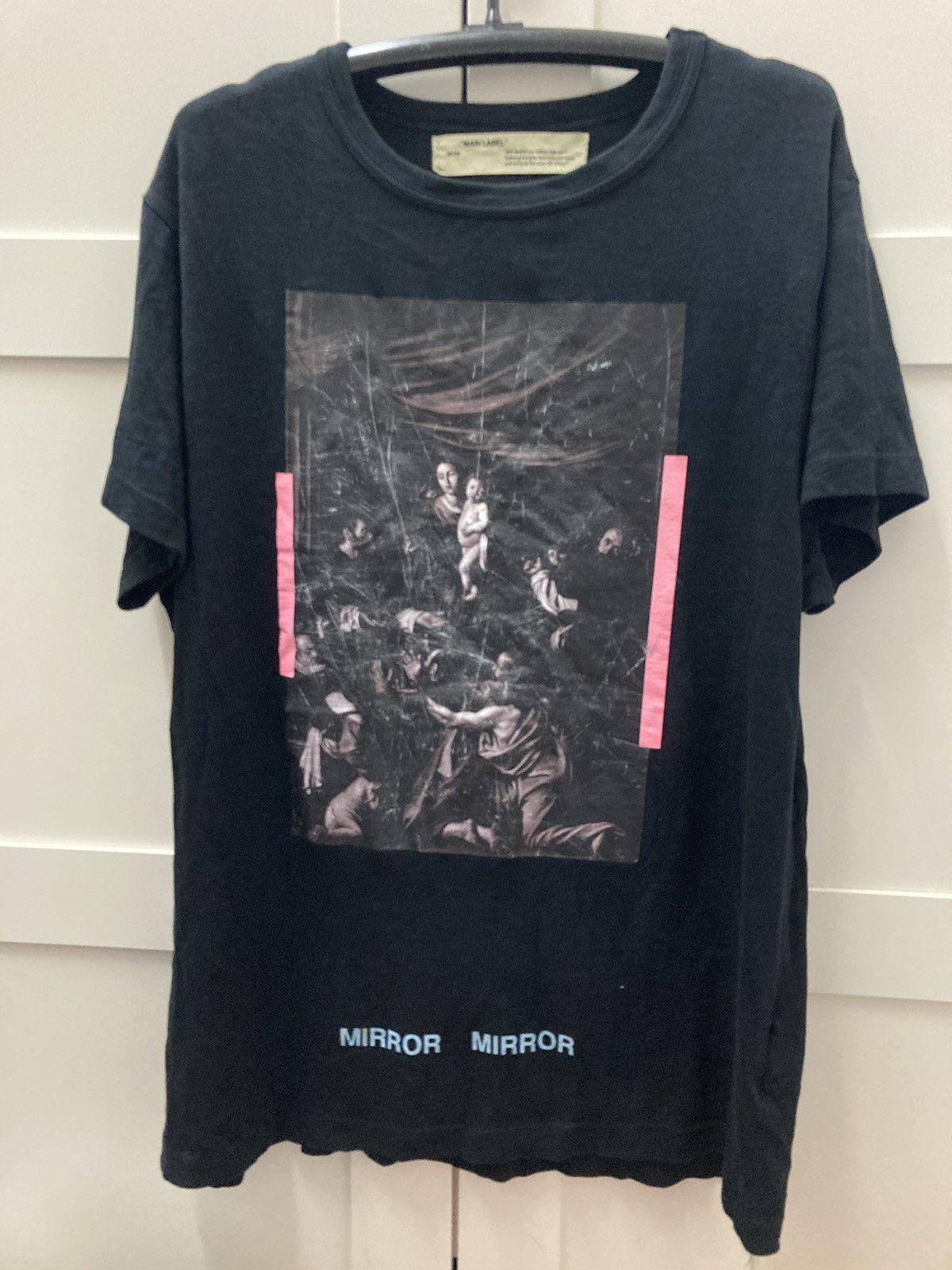 Image of Off White Off-White Mirror Mirror T-Shirt in Black, Men's (Size Small)